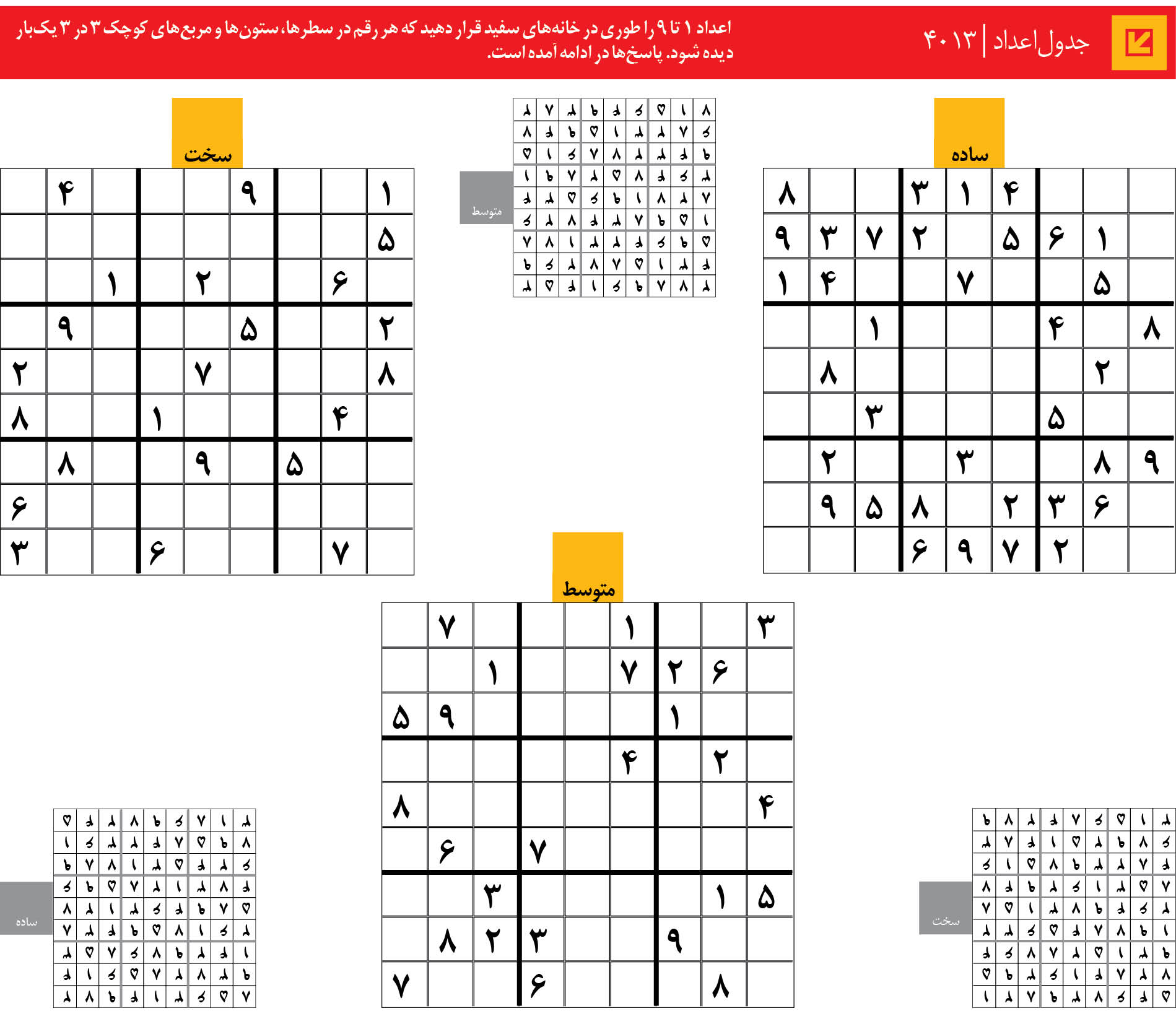 جدول‌اعداد | 4013