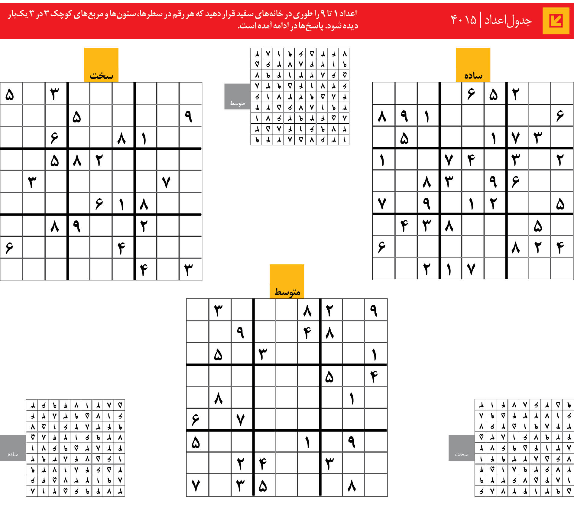 جدول‌اعداد | 4015