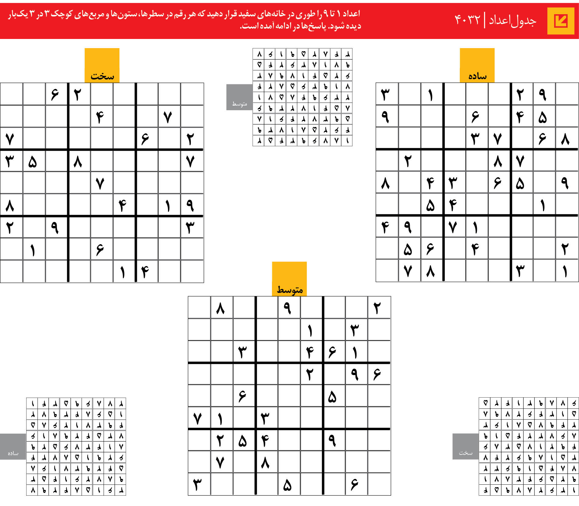 جدول‌اعداد | 4032