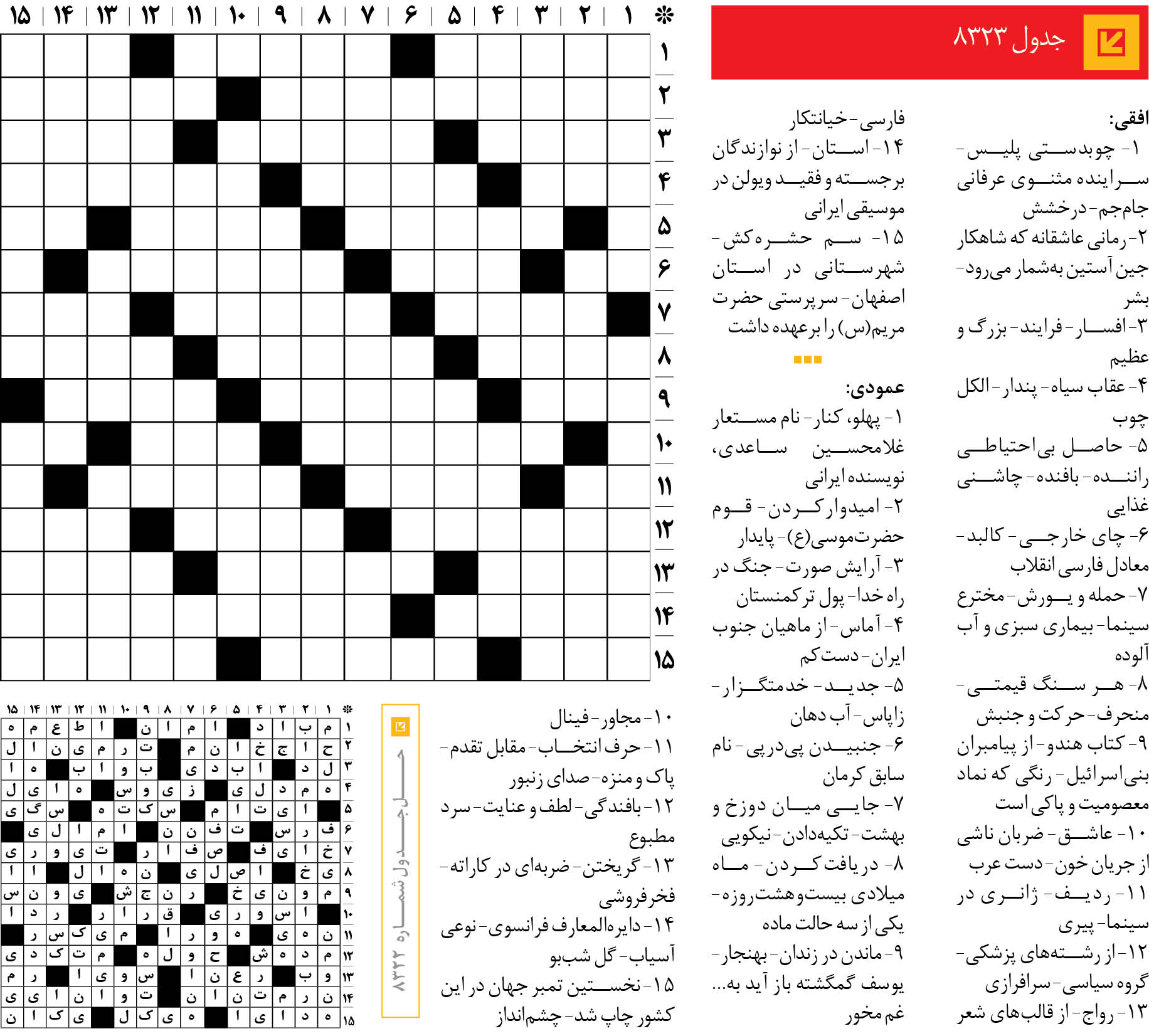 جدول 8323