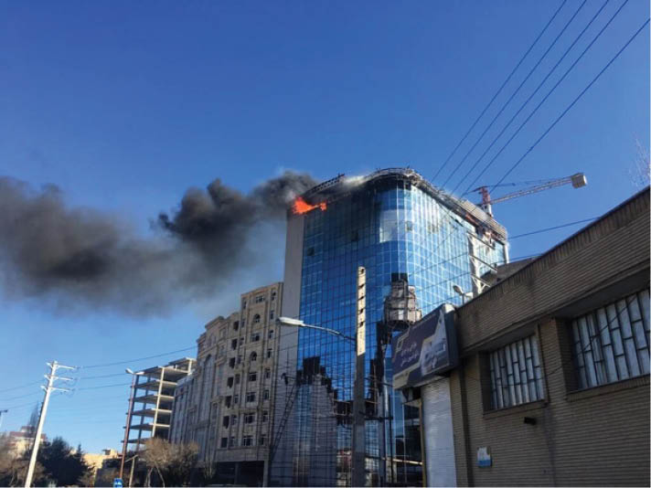 مهار آتش‌سوزی دربرج
