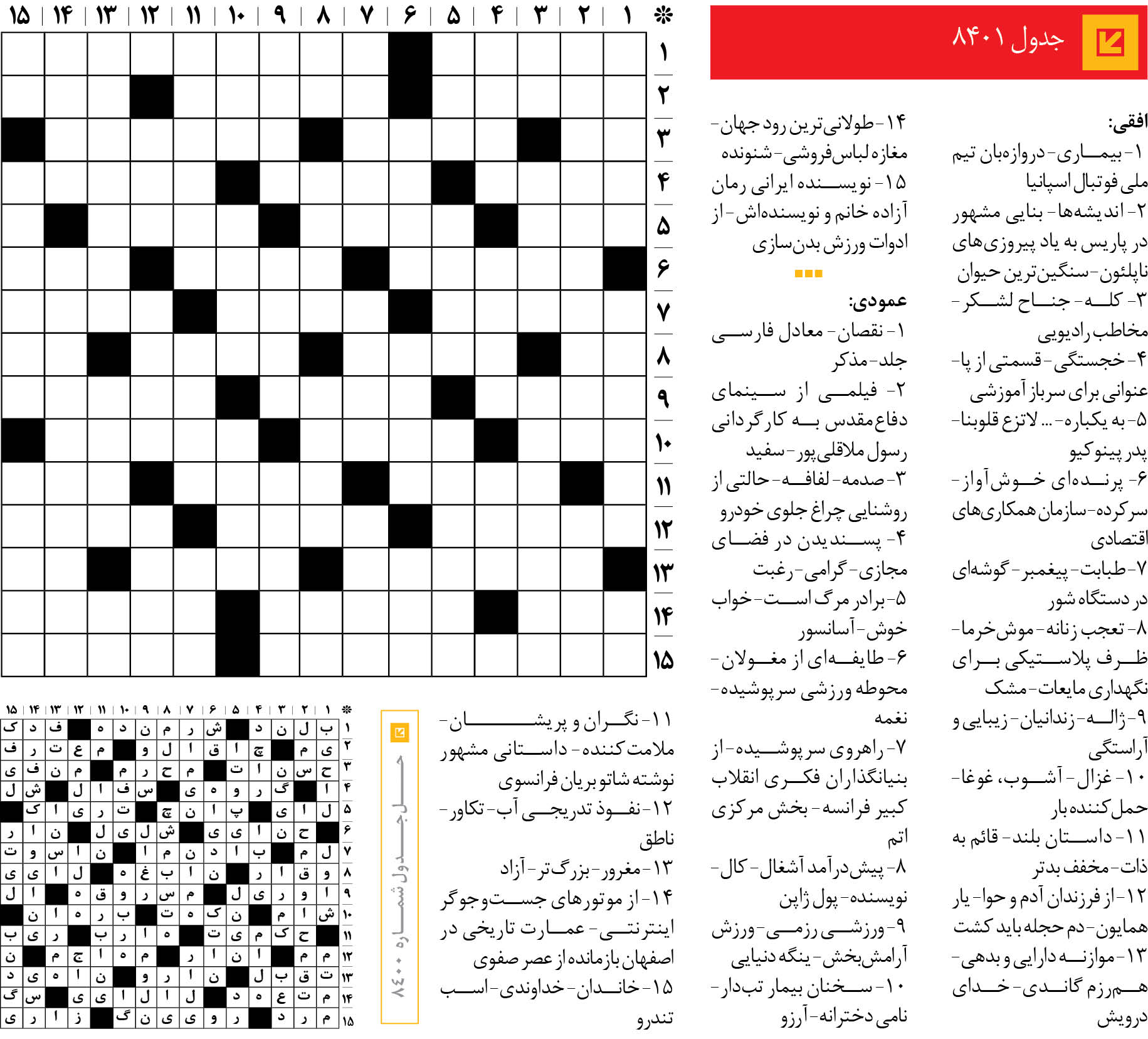 جدول 8401