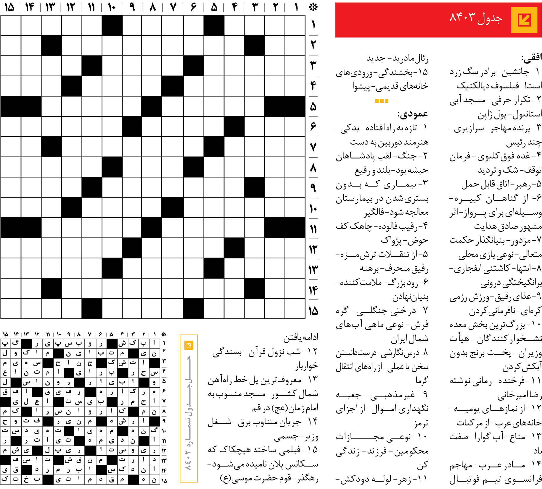 جدول 8403