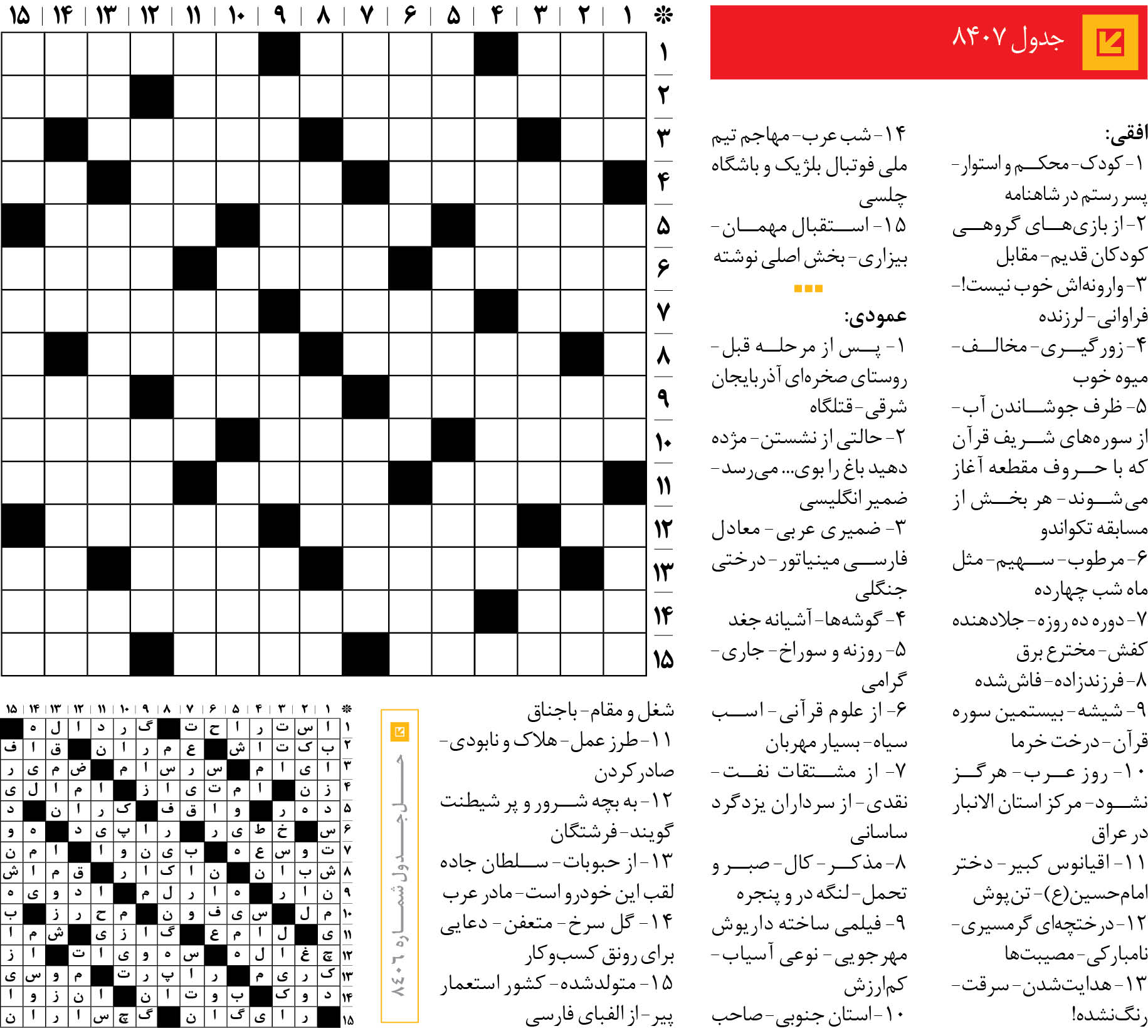 جدول 8407