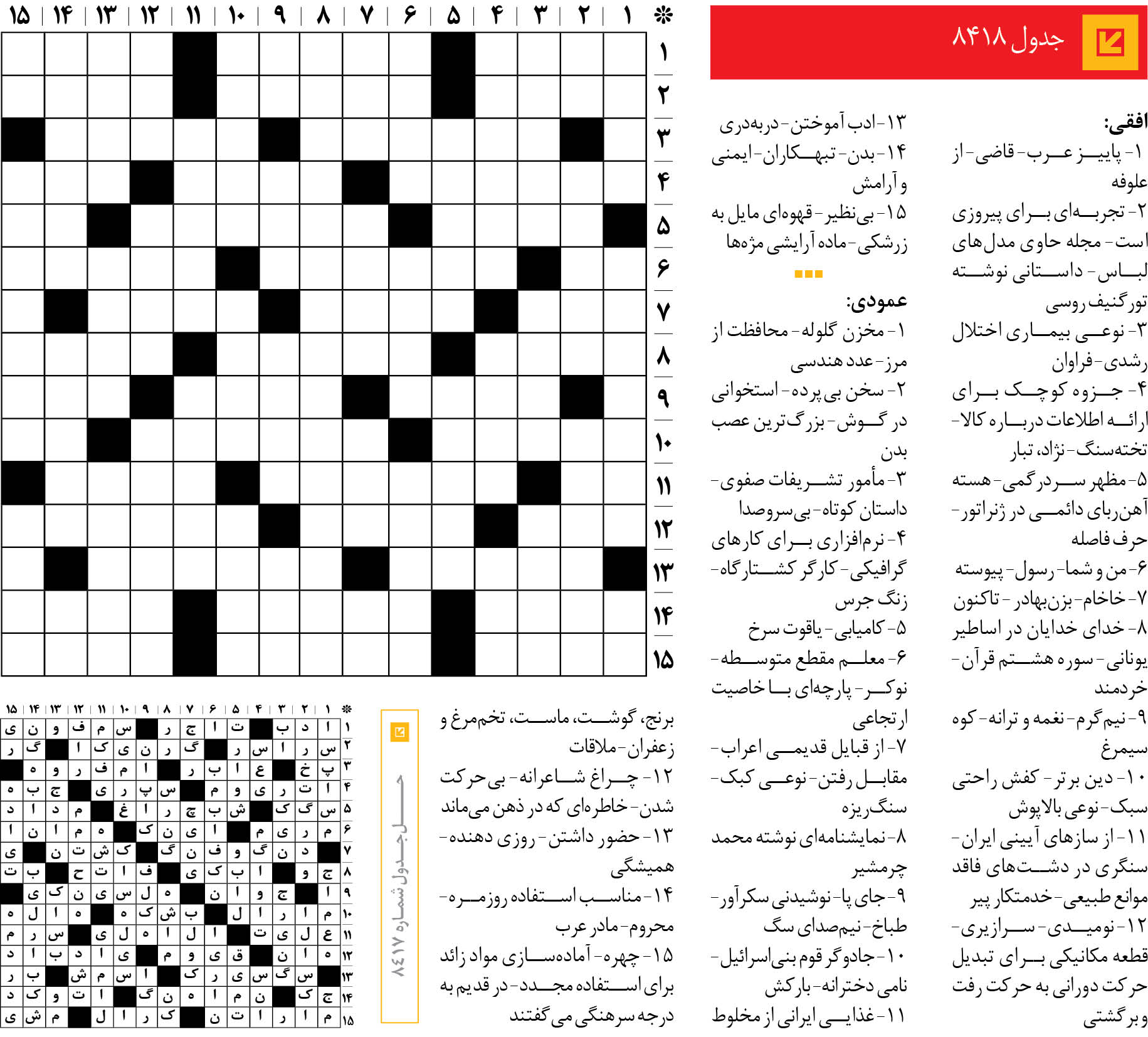 جدول 8418