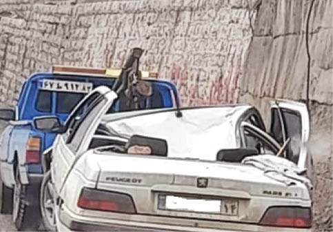 مرگ پدر و پسر در ریزش کوه