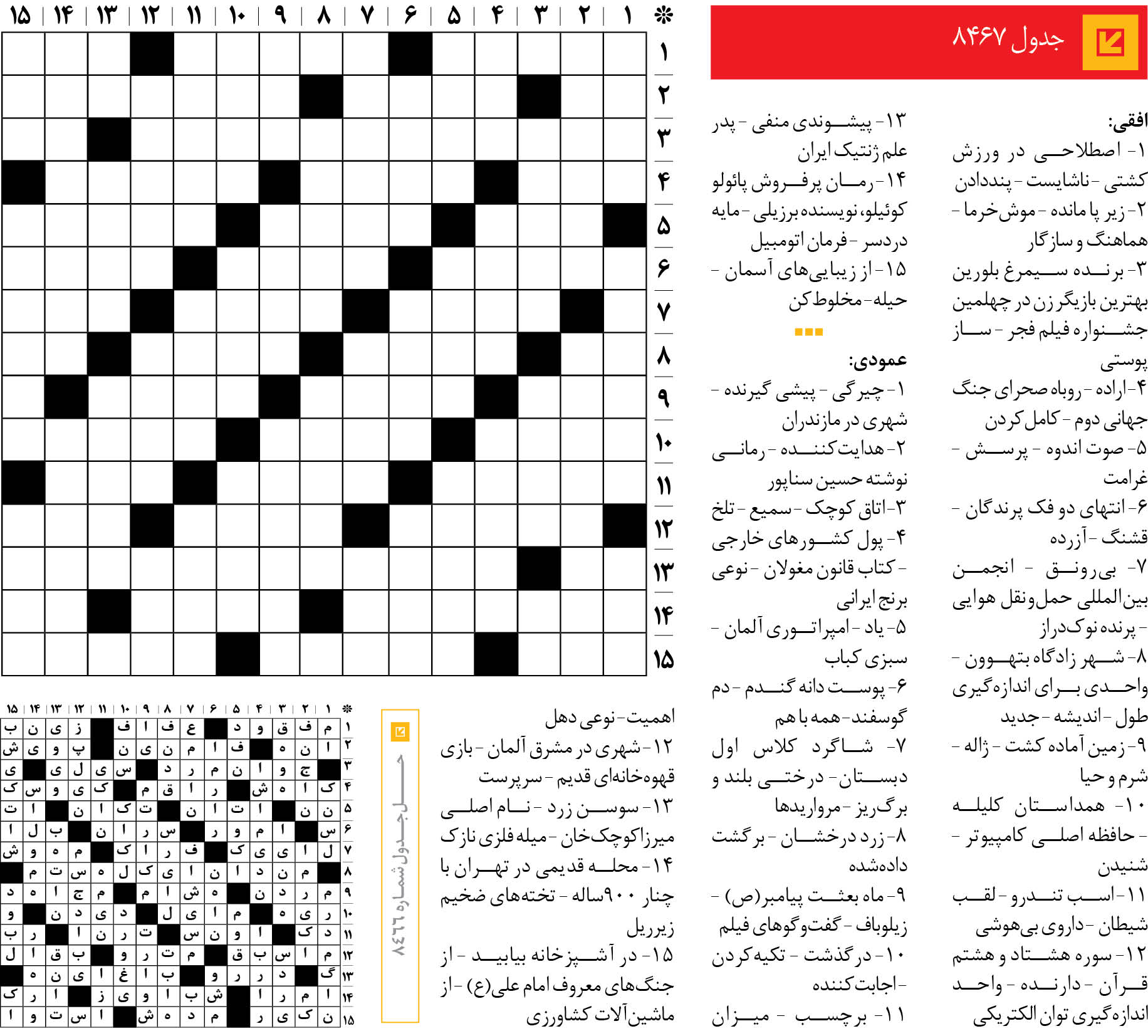 جدول 8467