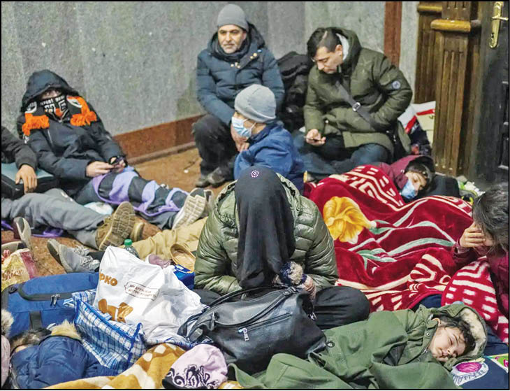بی‌پناهی پناهجویان بازداشت شده در اوکراین