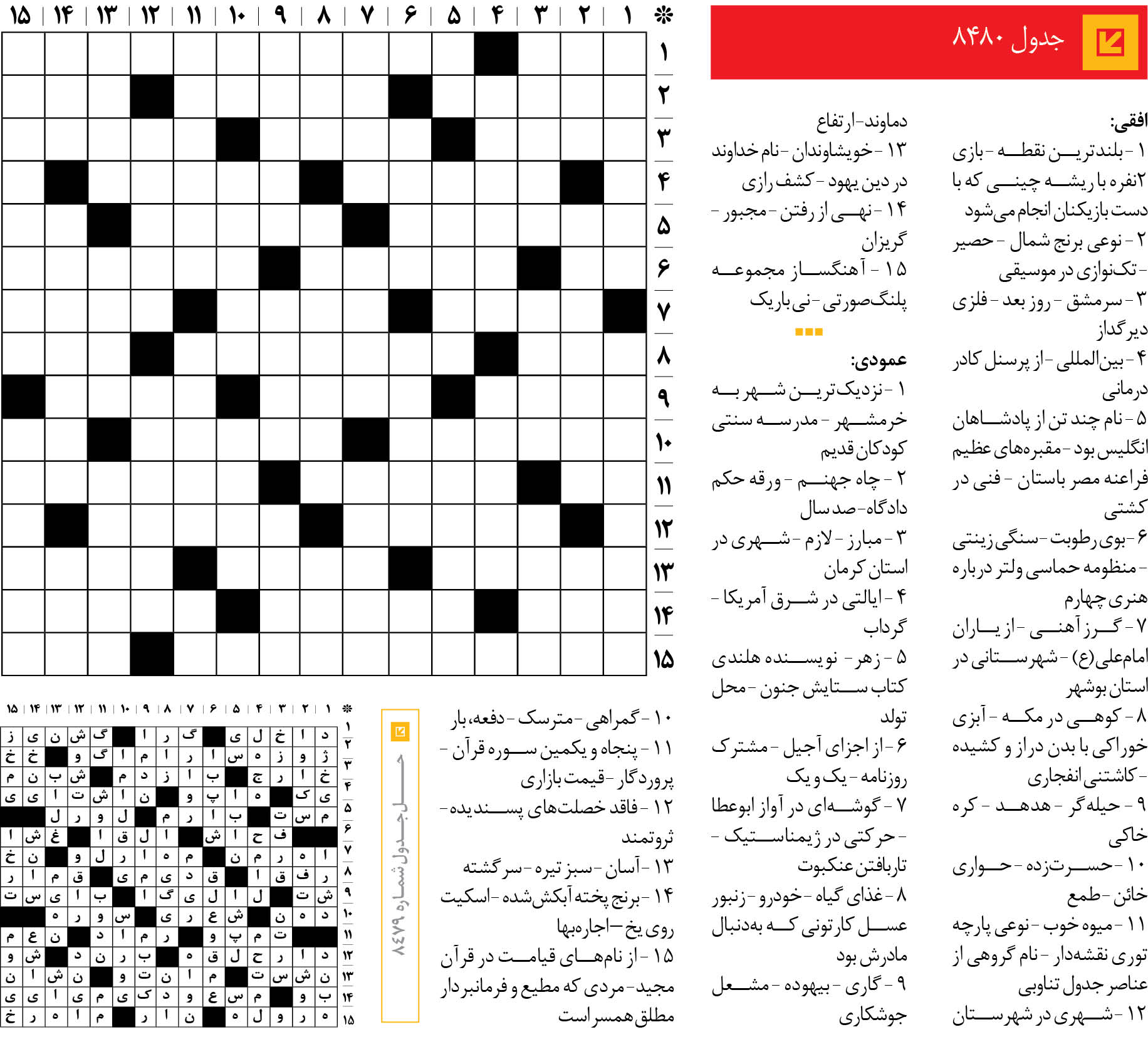جدول 8480