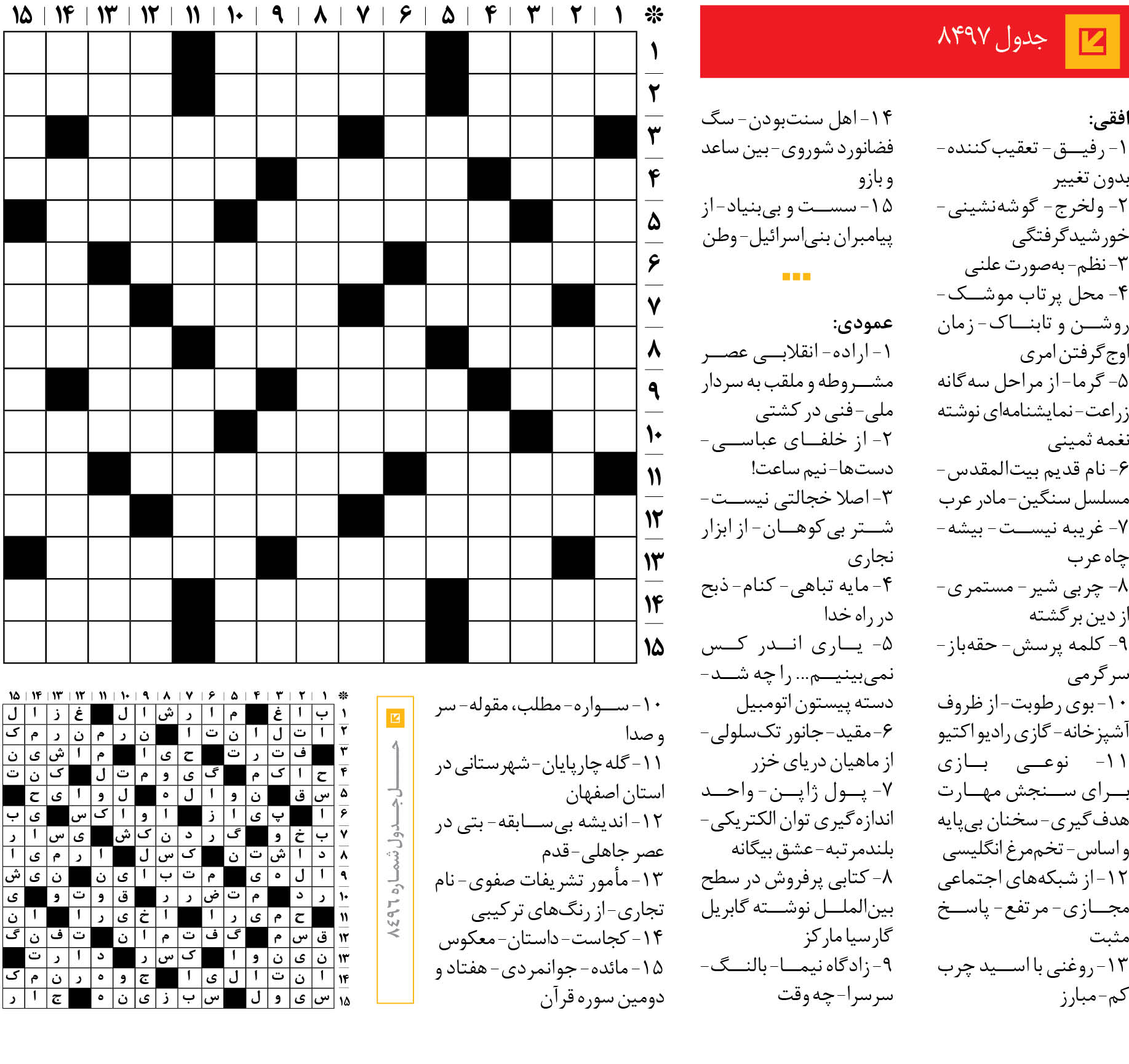 جدول 8497