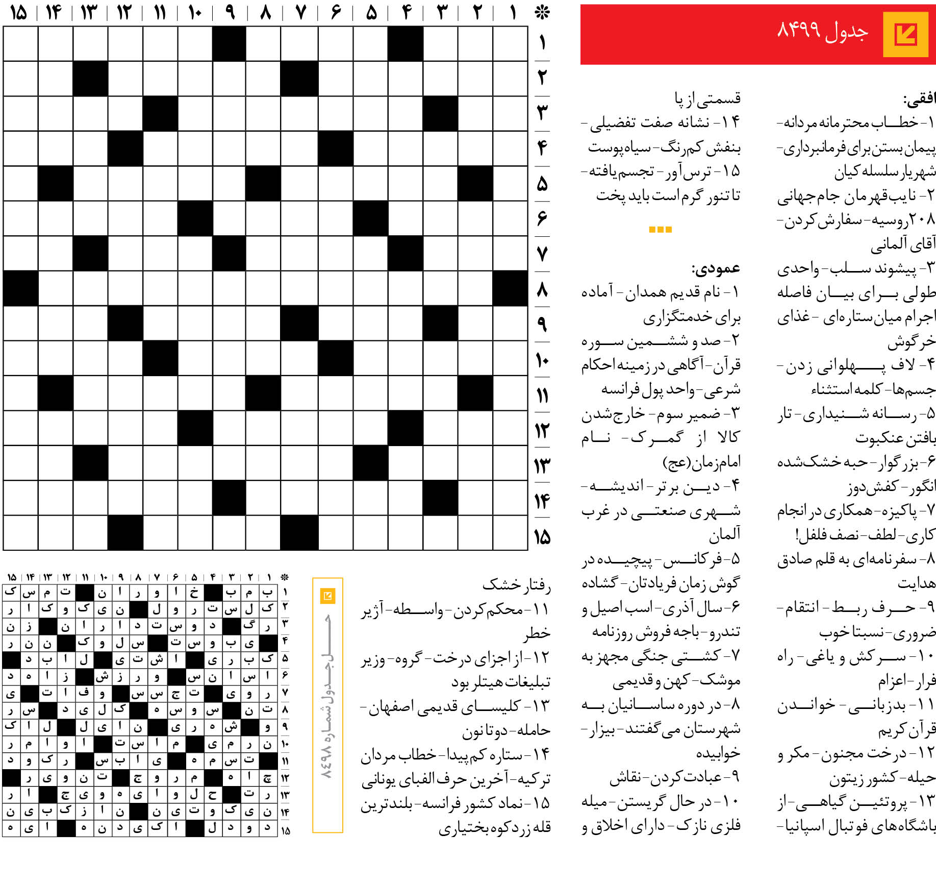 جدول 8499