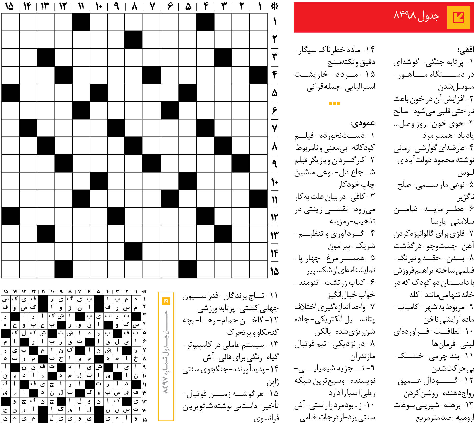 جدول 8498