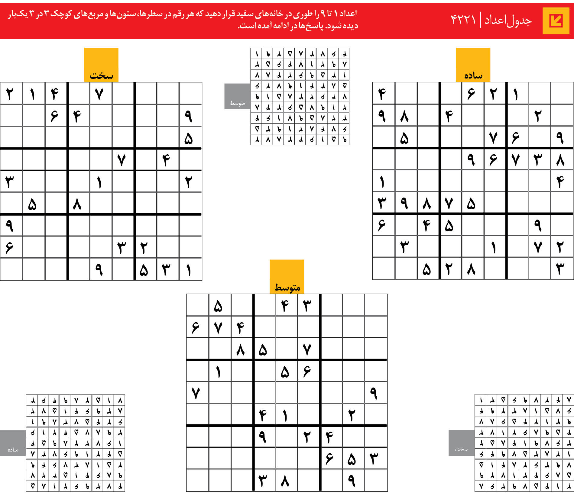 جدول‌اعداد | 4221