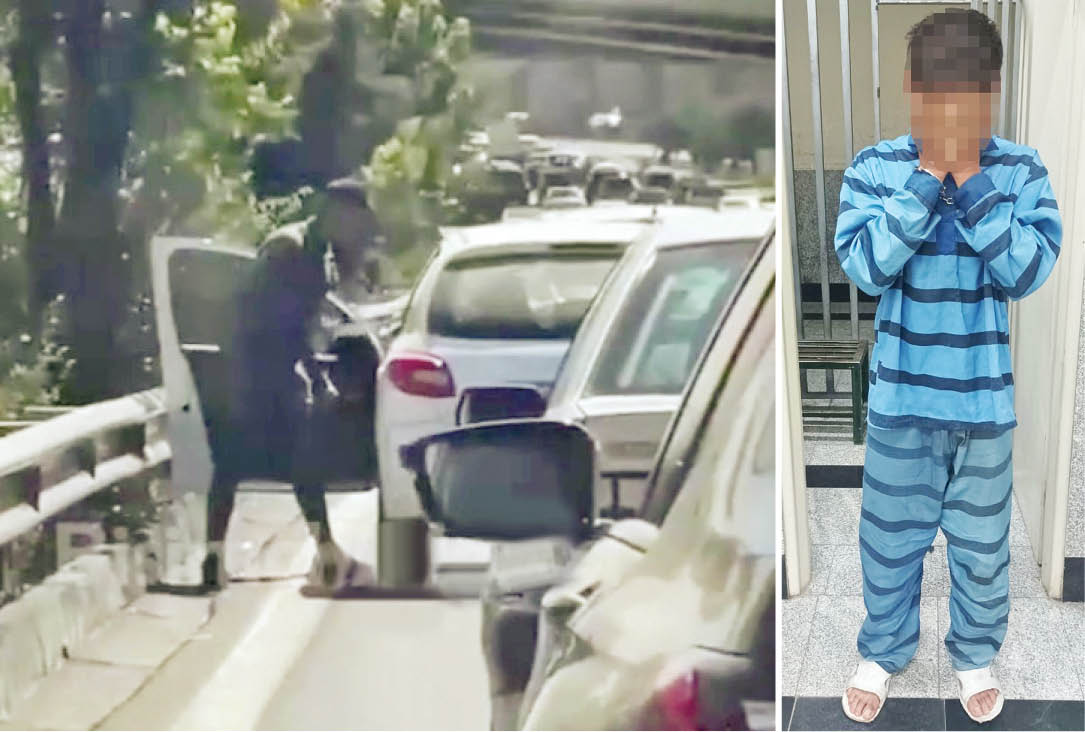 عامل زورگیری جنجالی در بزرگراه نیایش دستگیر شد