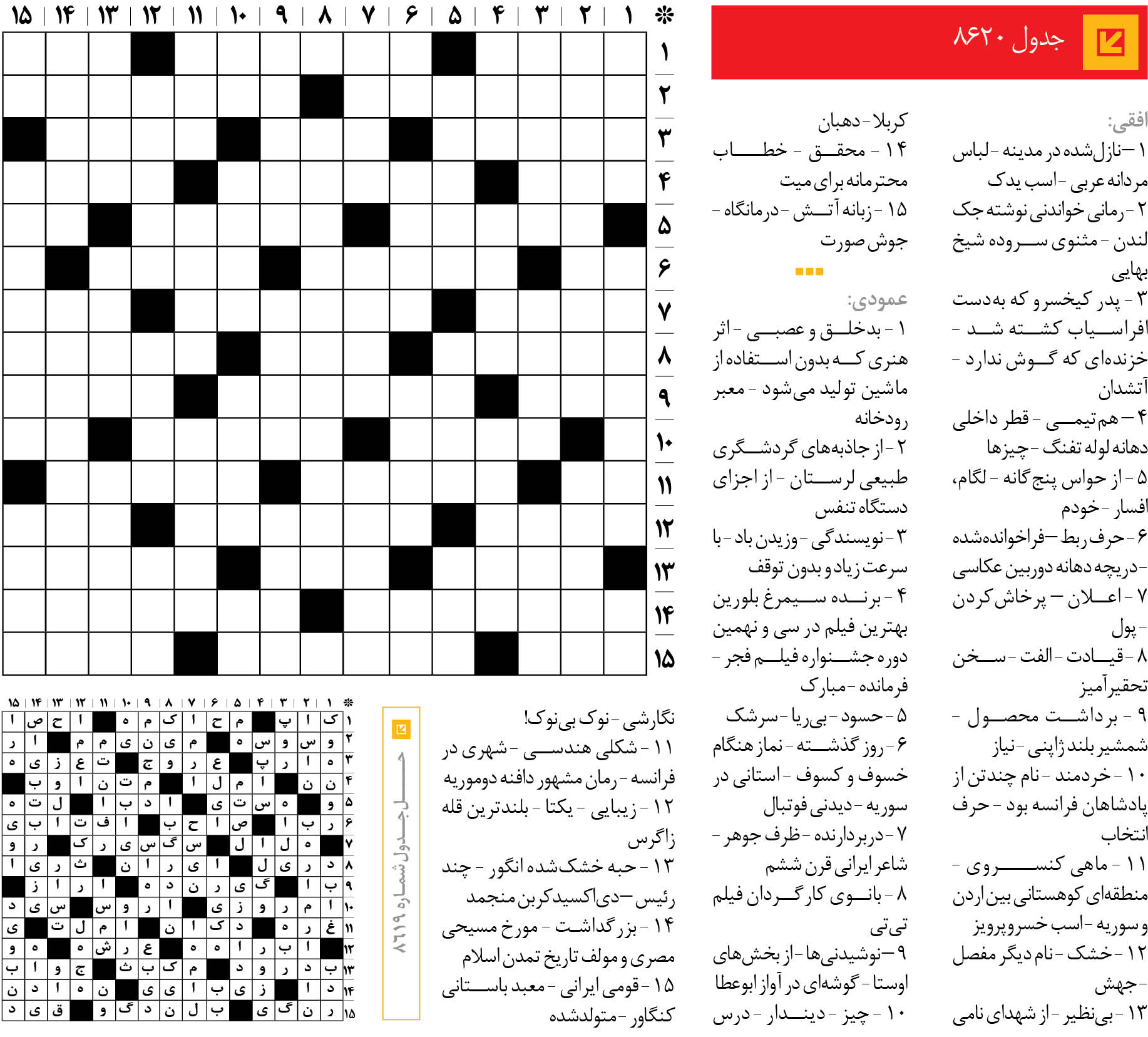 جدول 8620