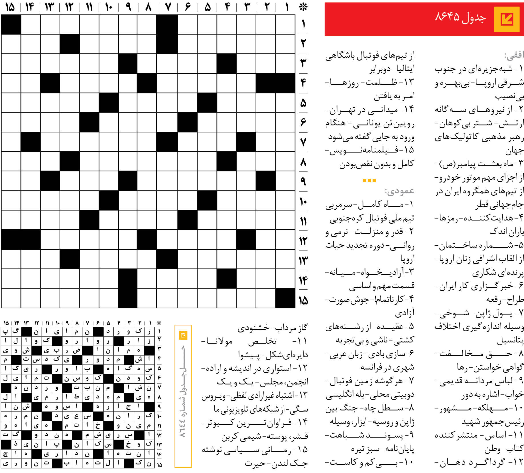 جدول 8645