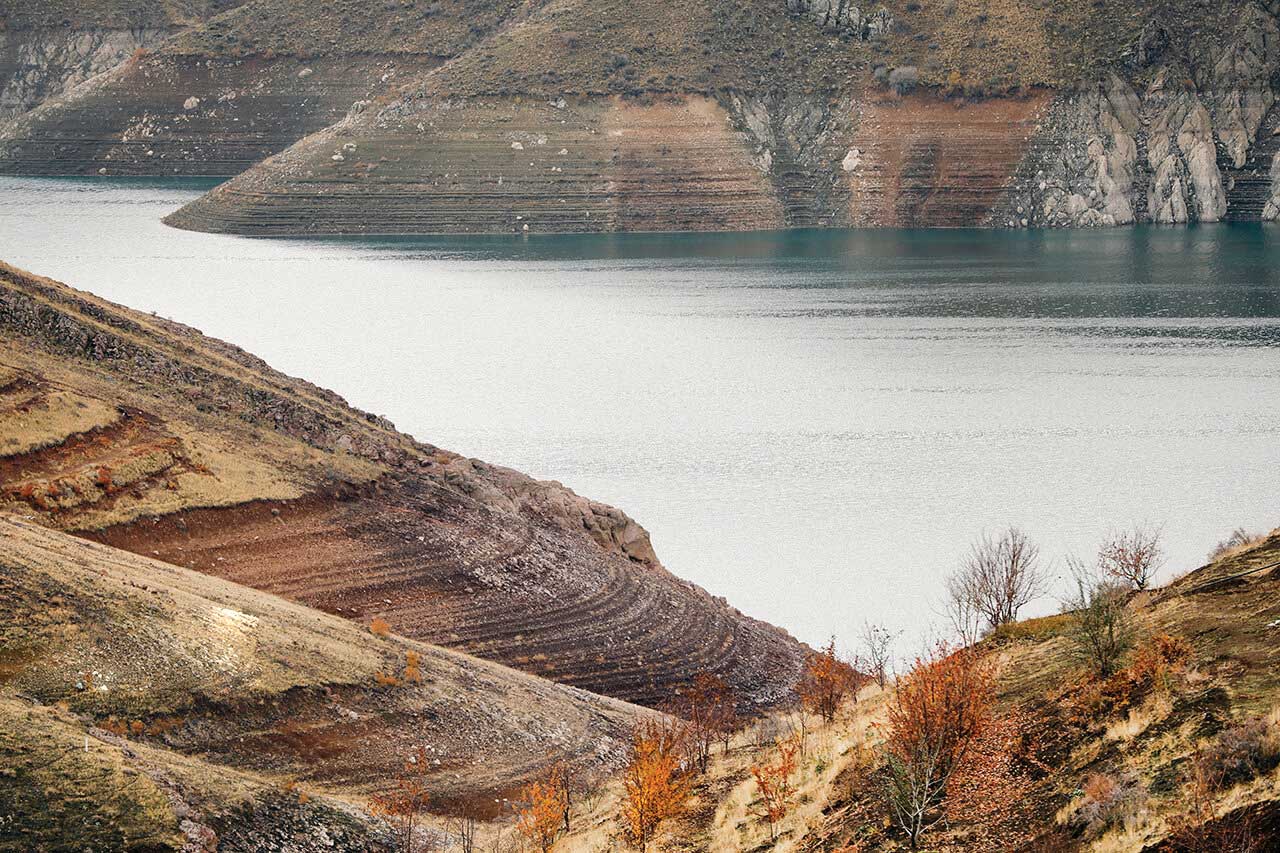 وضعیت آبی سد گاوشان در کردستان