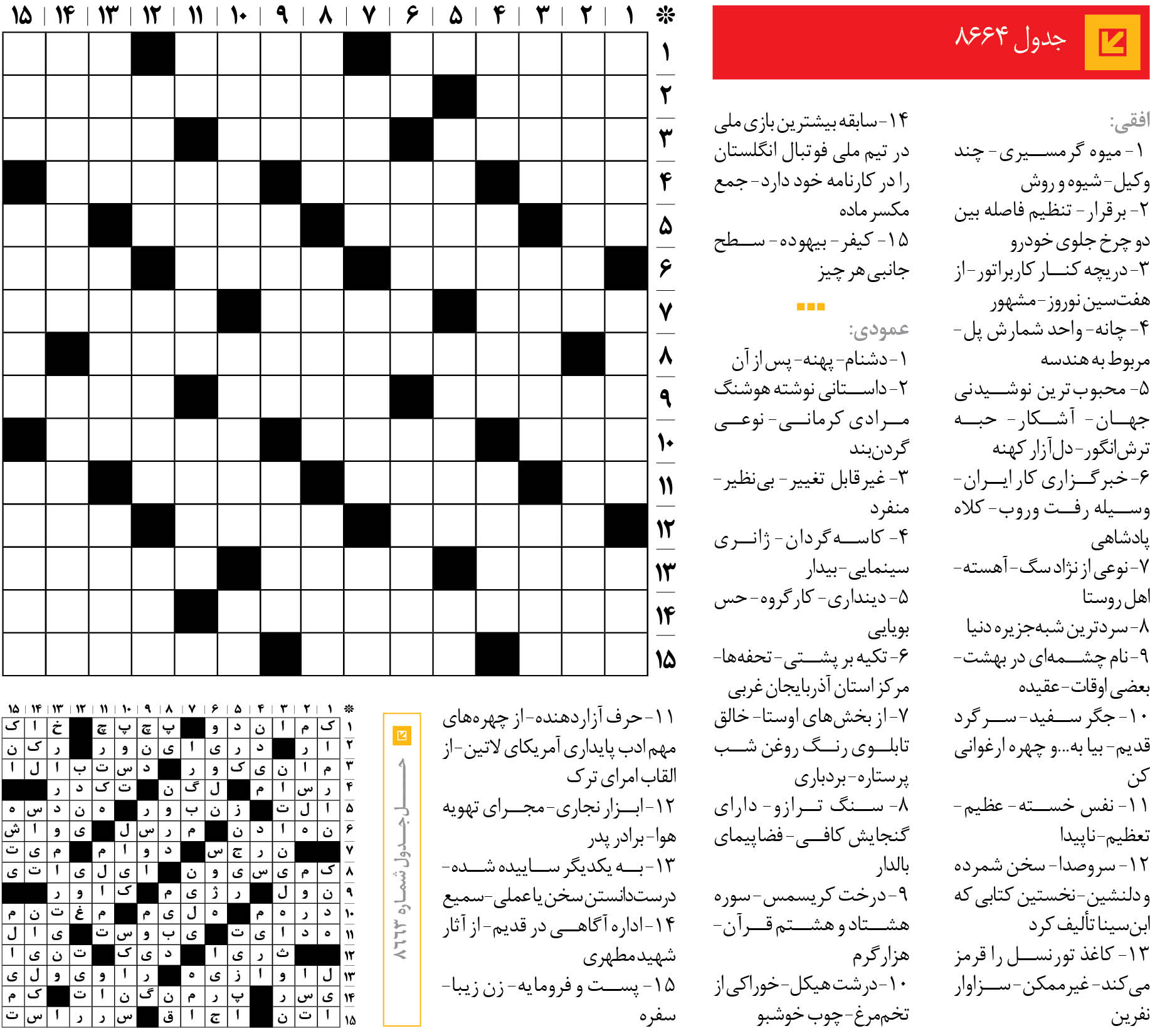 جدول 8664