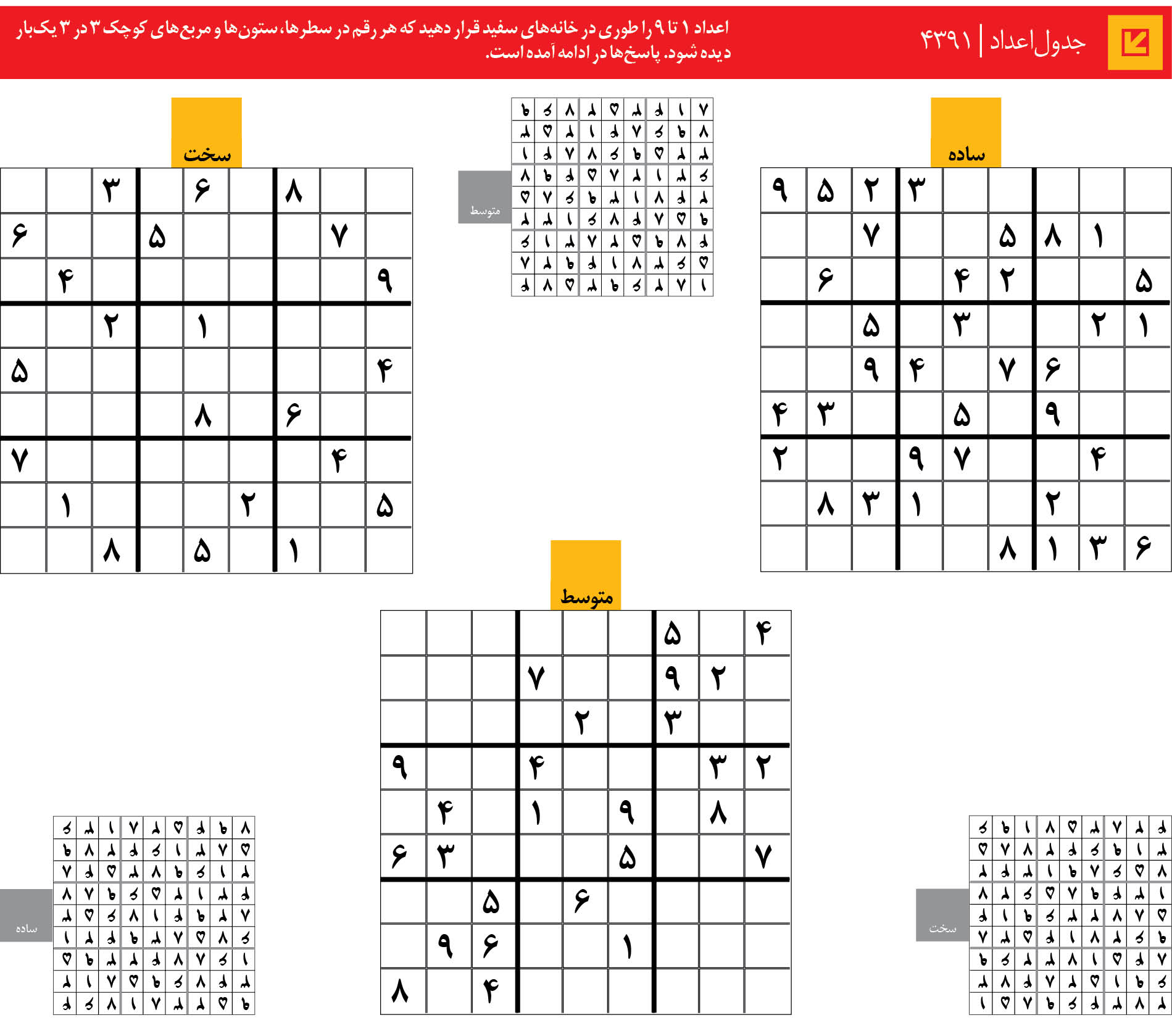 جدول‌اعداد | 4391