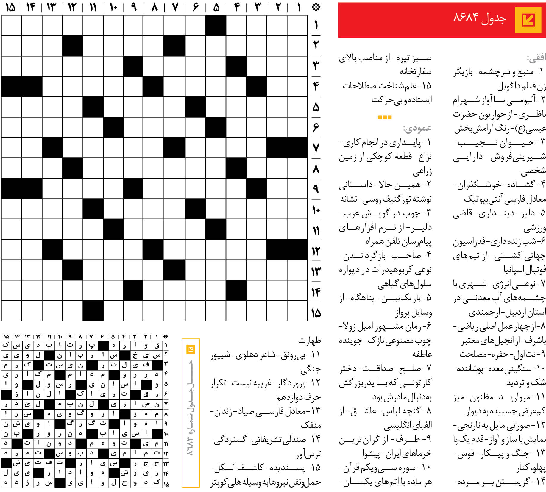 جدول 8684
