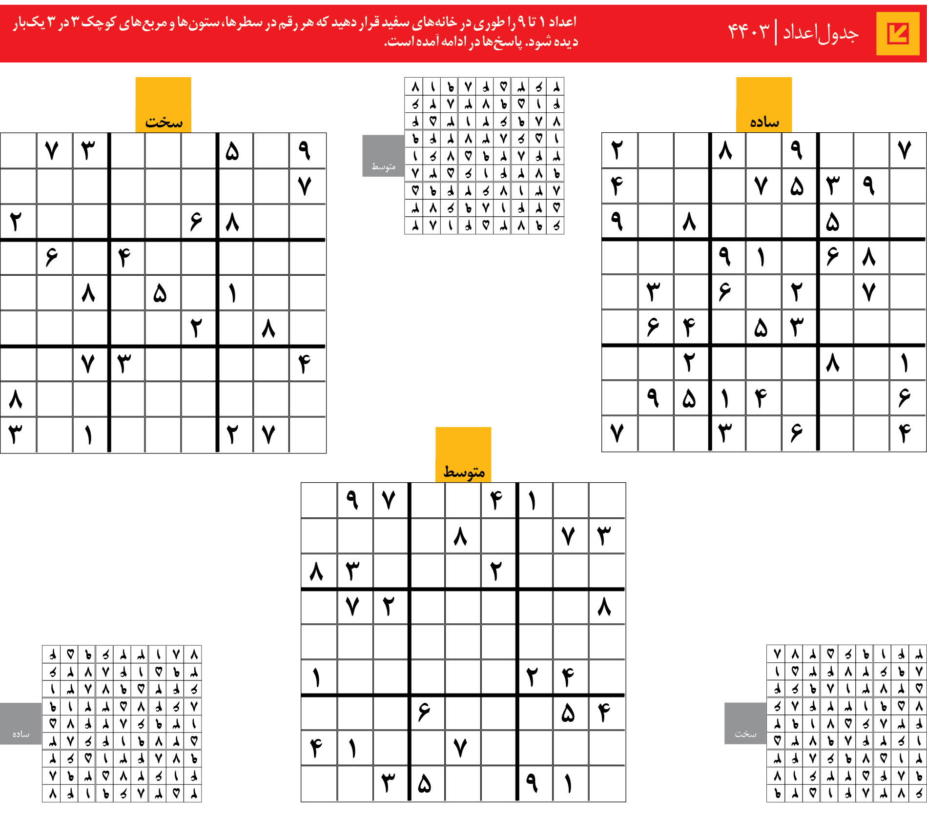 جدول‌اعداد | 4403