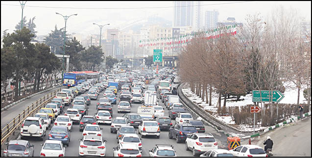 روز پر ترافیک تهران