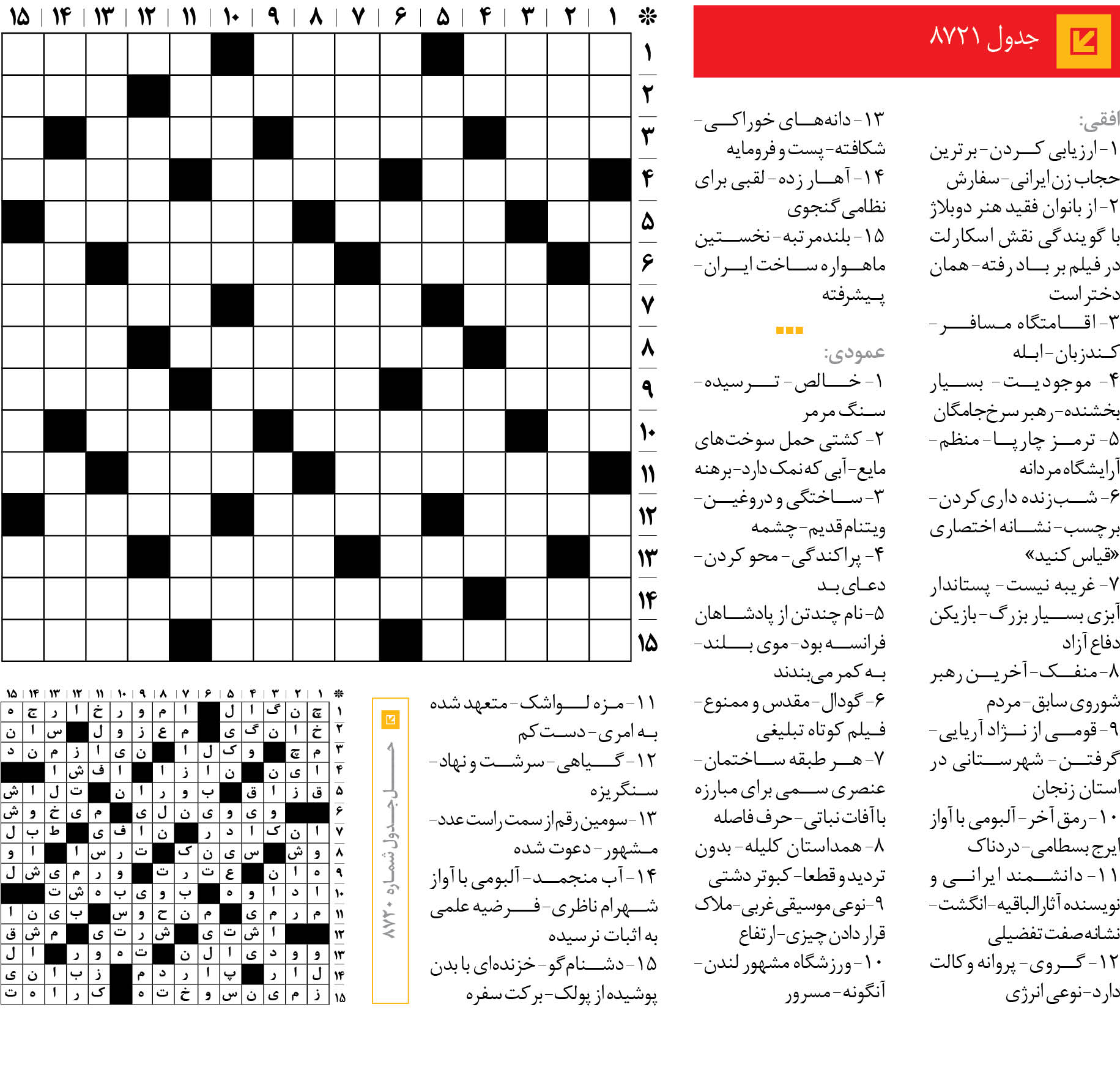 جدول 8721