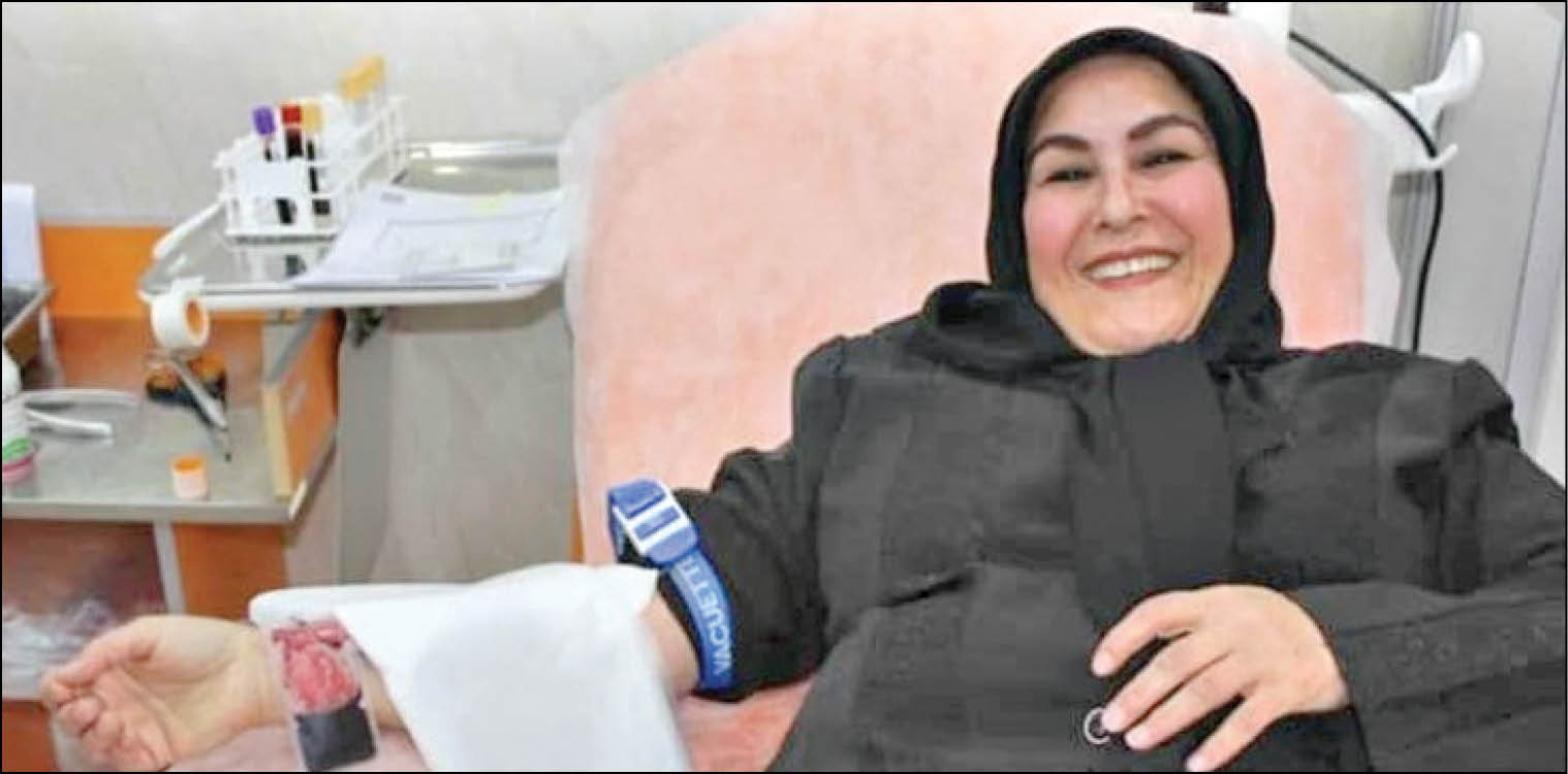 ماندانا حجاریان اهدای خون را باعث برکت زندگی‌اش می‌داند
