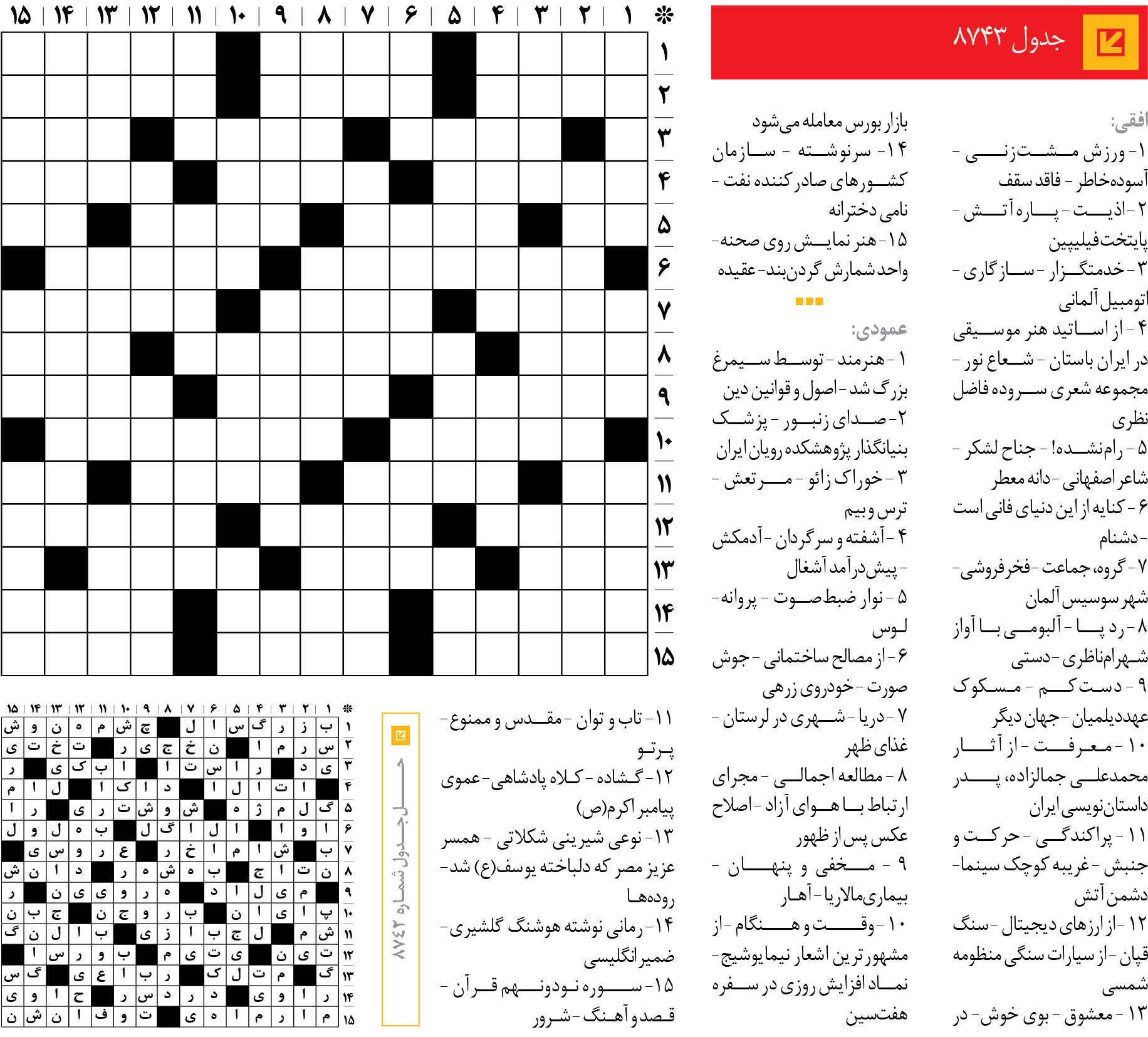 جدول 8743