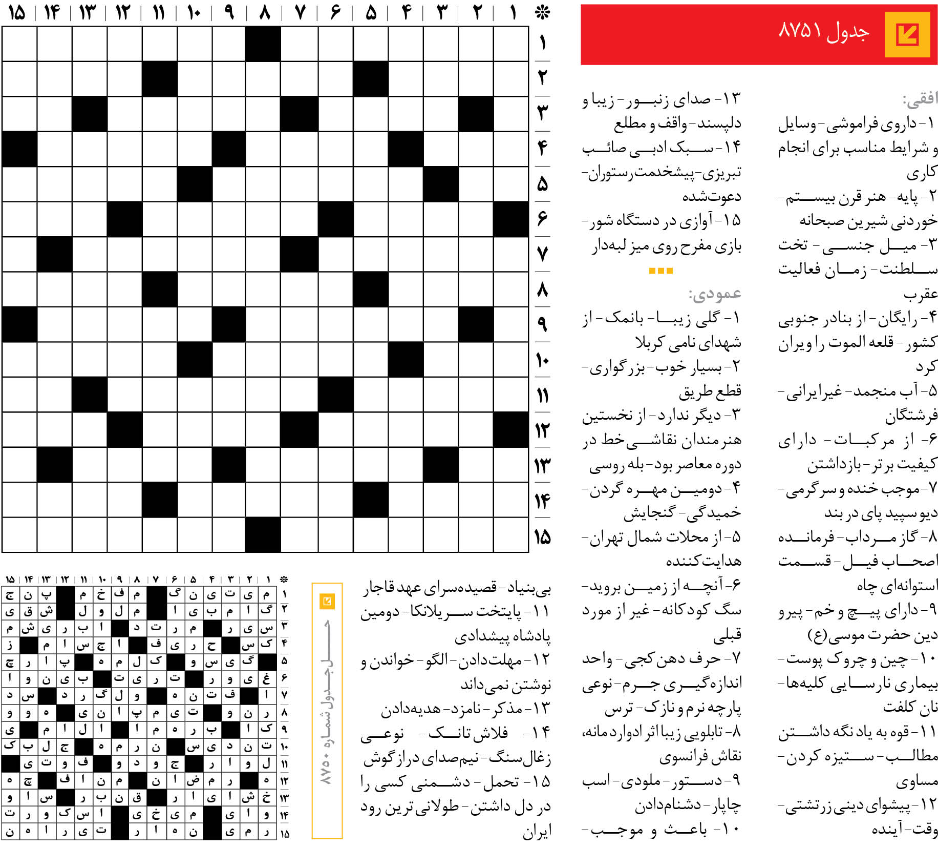 جدول 8751