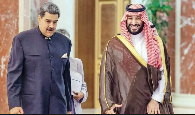 دیدار ولیعهد سعودی و مادورو در جده