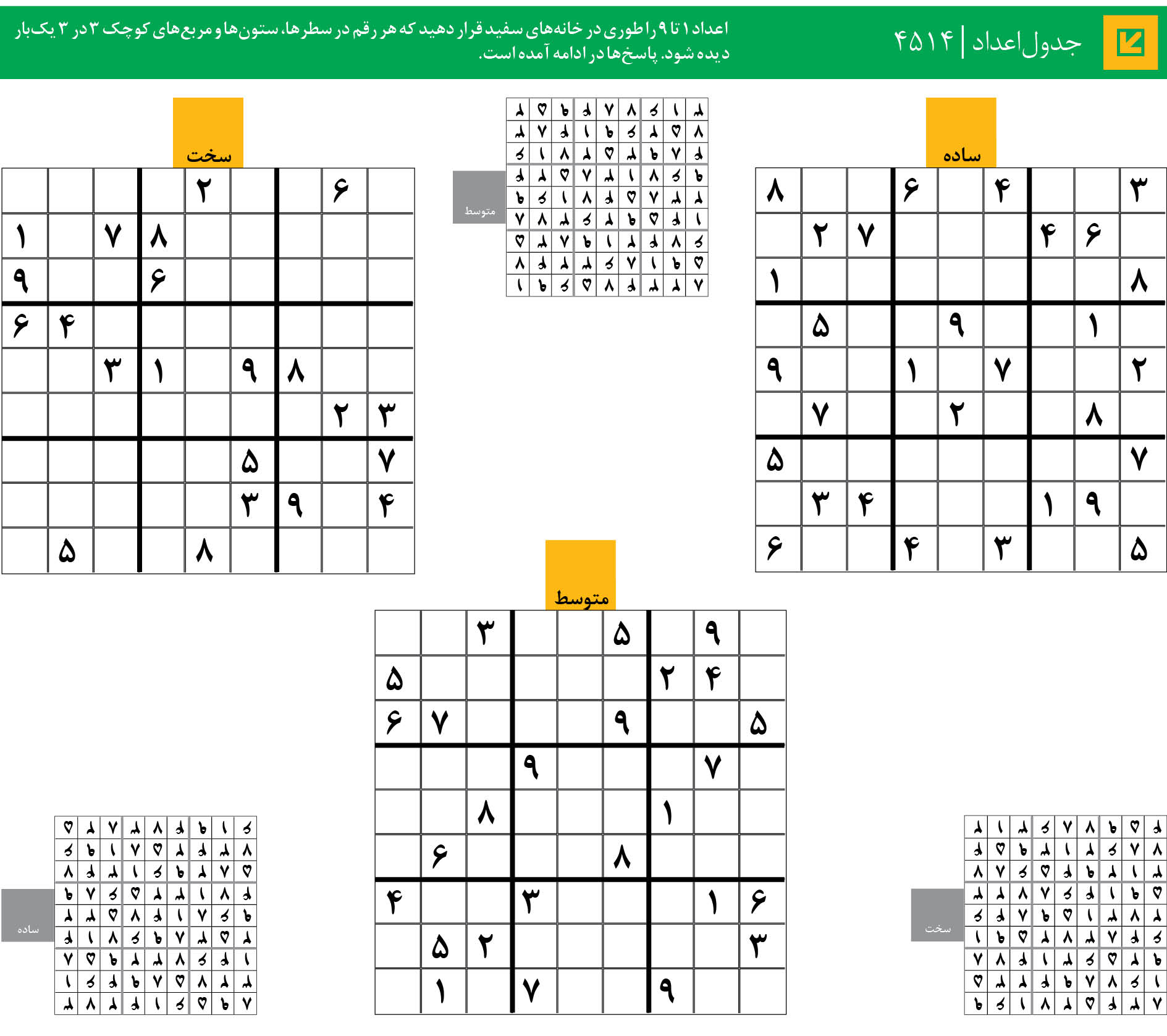 جدول‌اعداد | 4514