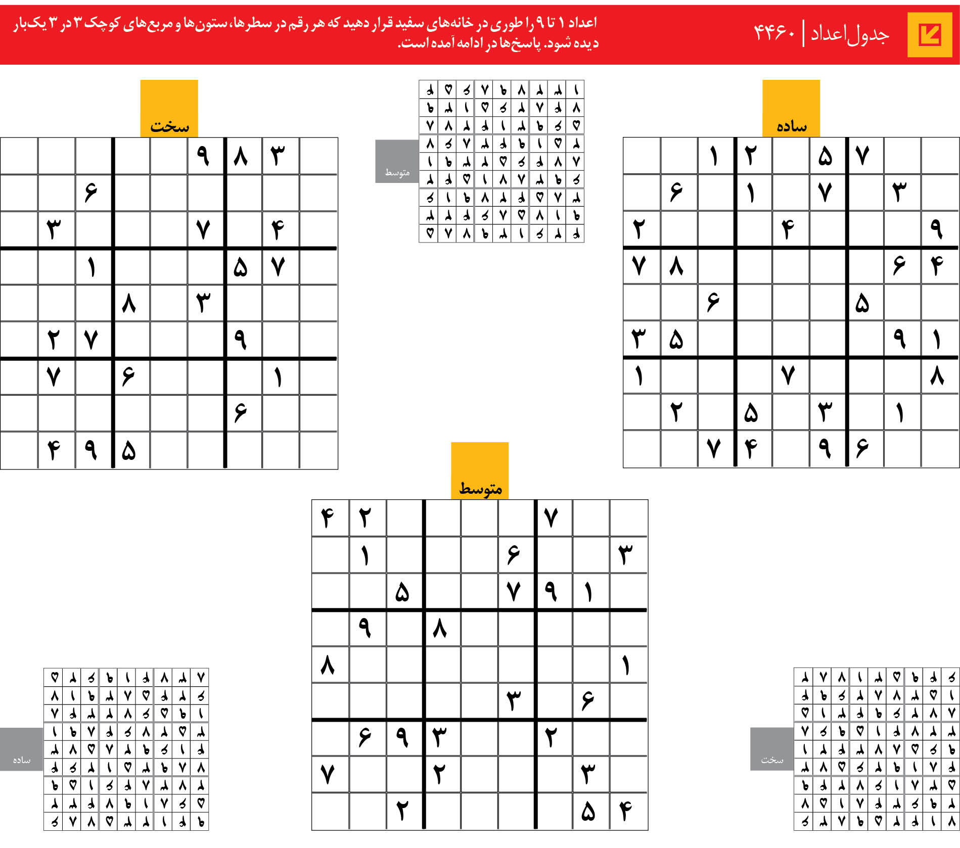 جدول‌اعداد | 4460
