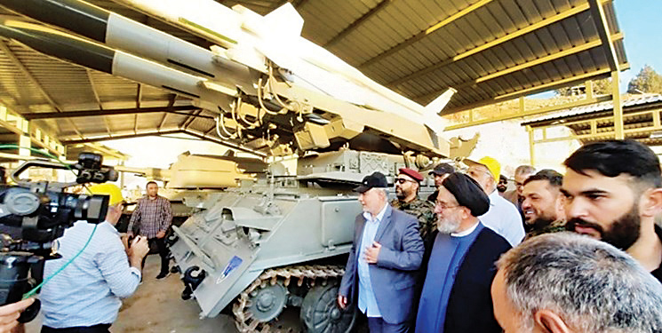 نمایشگاه دستاوردهای نظامی حزب‌الله در شرق لبنان