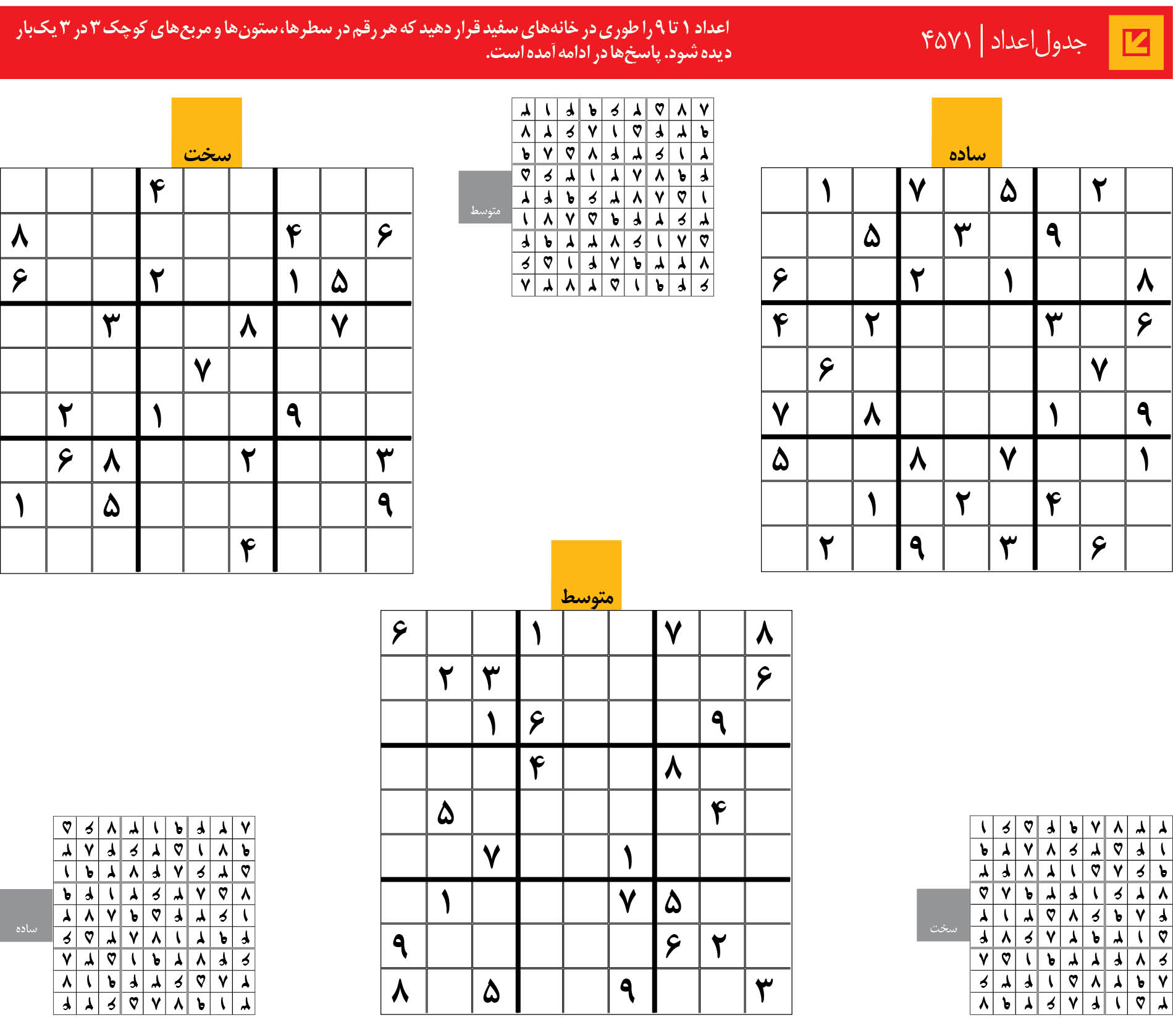 جدول‌اعداد | 4571