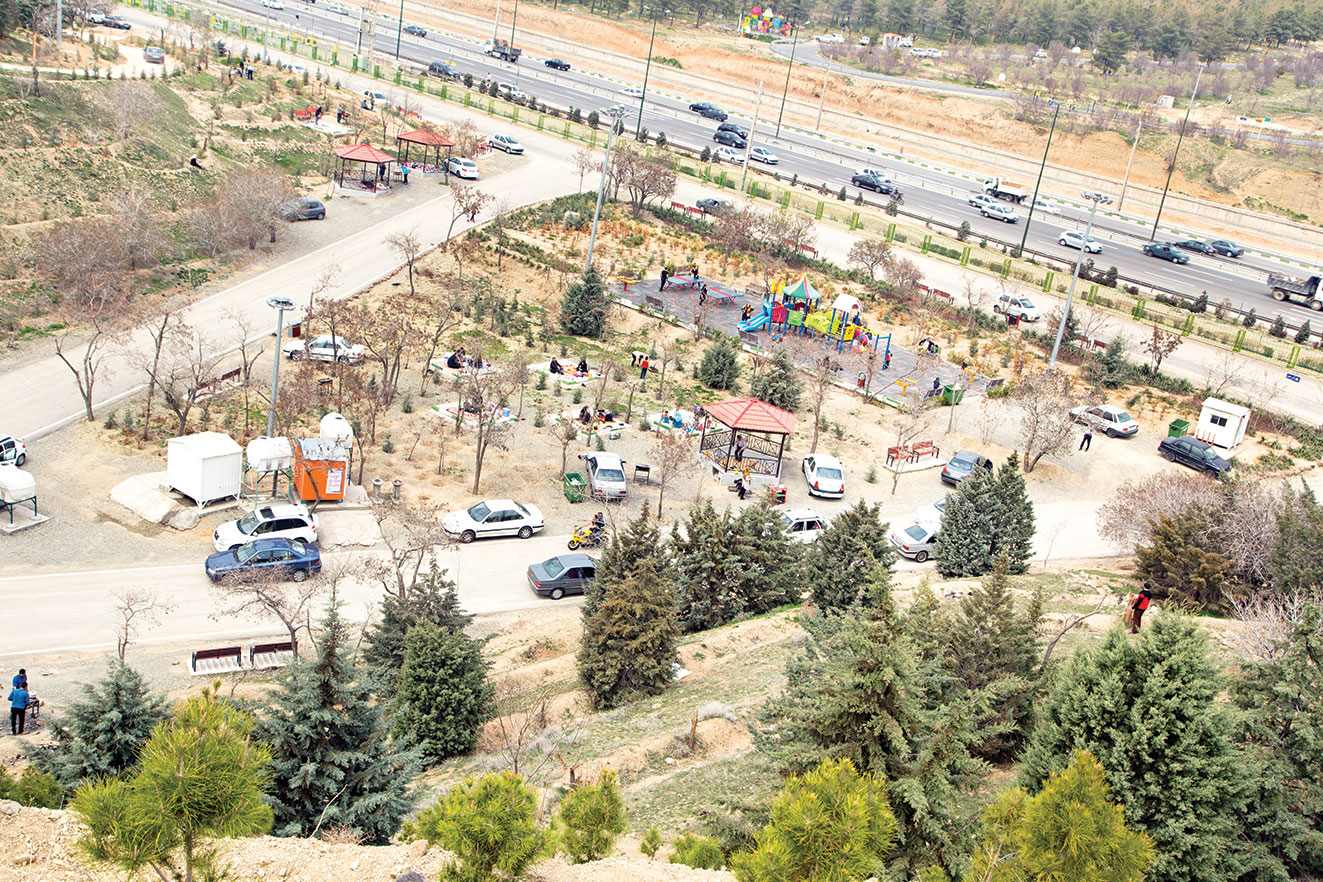 سقوط زمین‌خواران در ارتفاعات جنگلی
