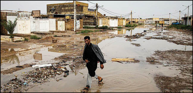 یک روستا زیر آب رفت