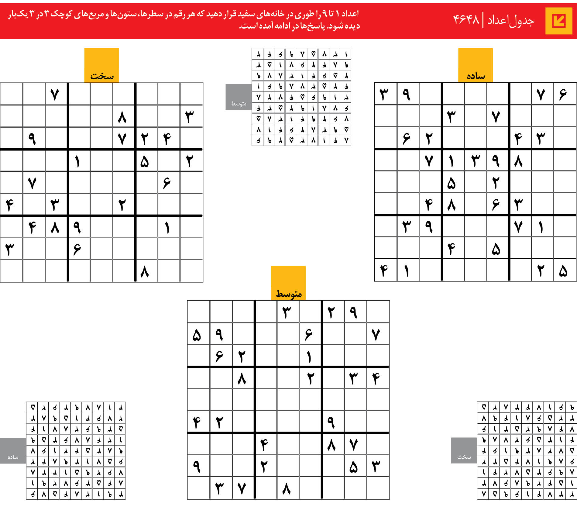 جدول‌اعداد | 4648