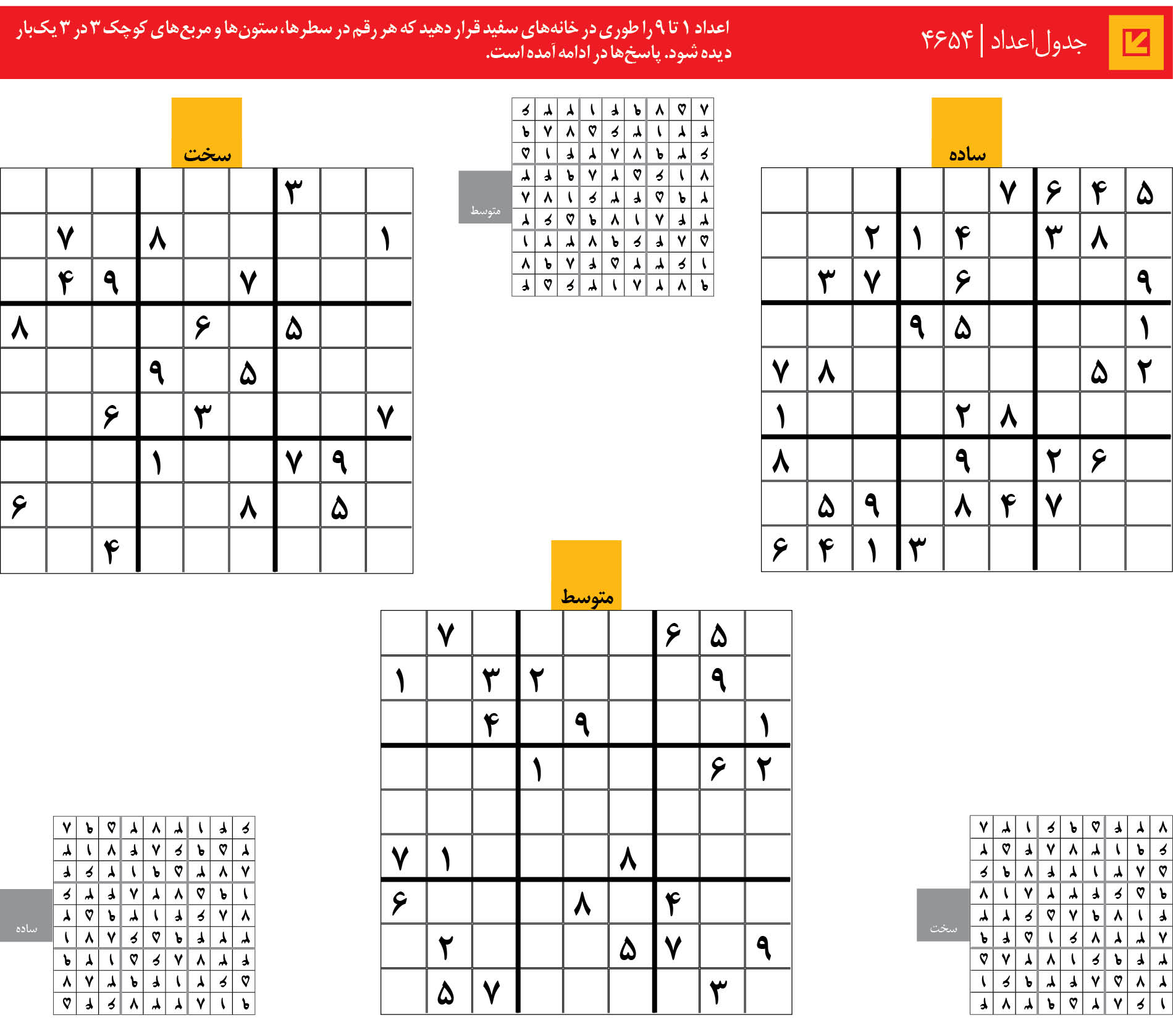 جدول‌اعداد | 4654