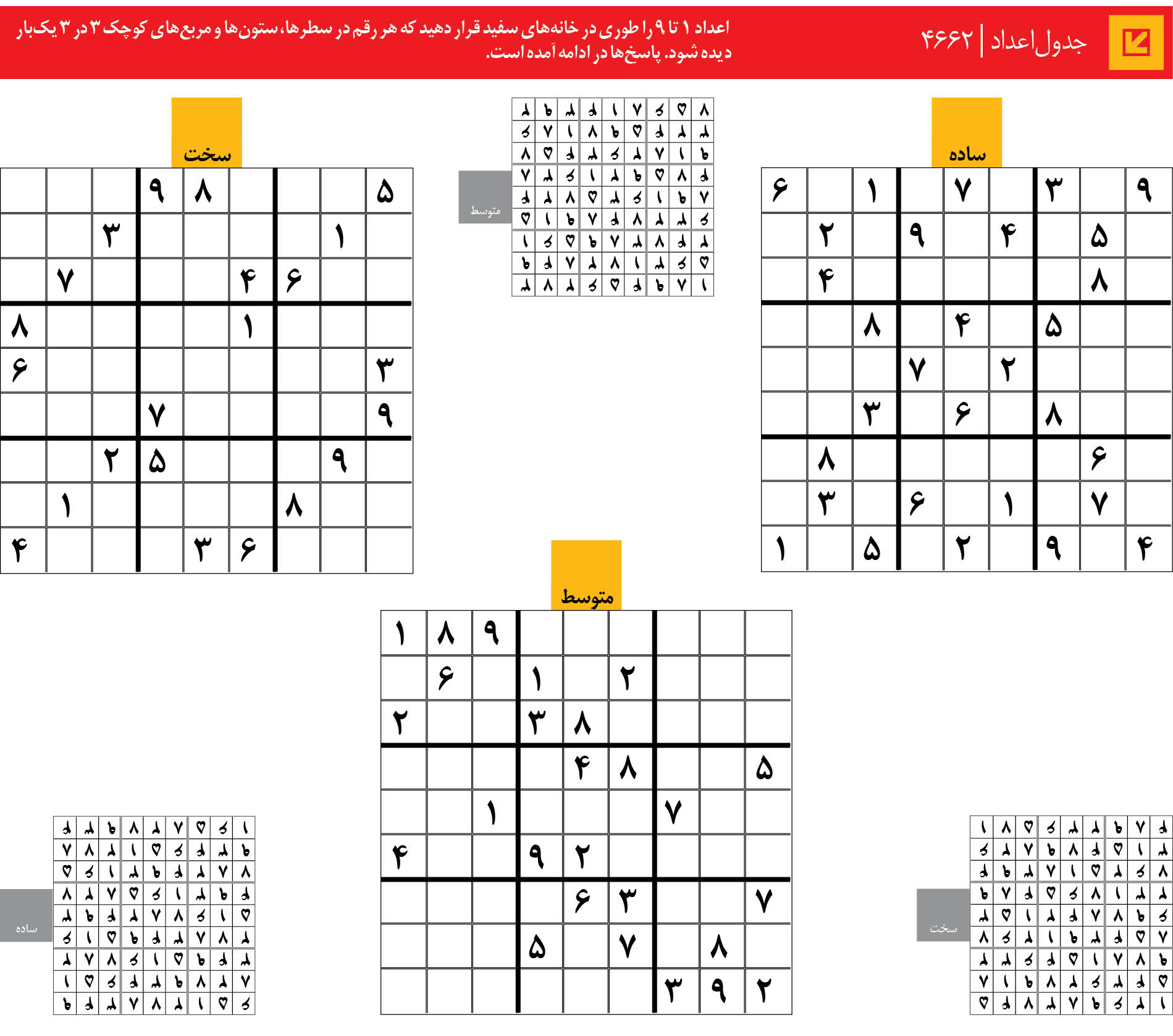 جدول‌اعداد | 4662