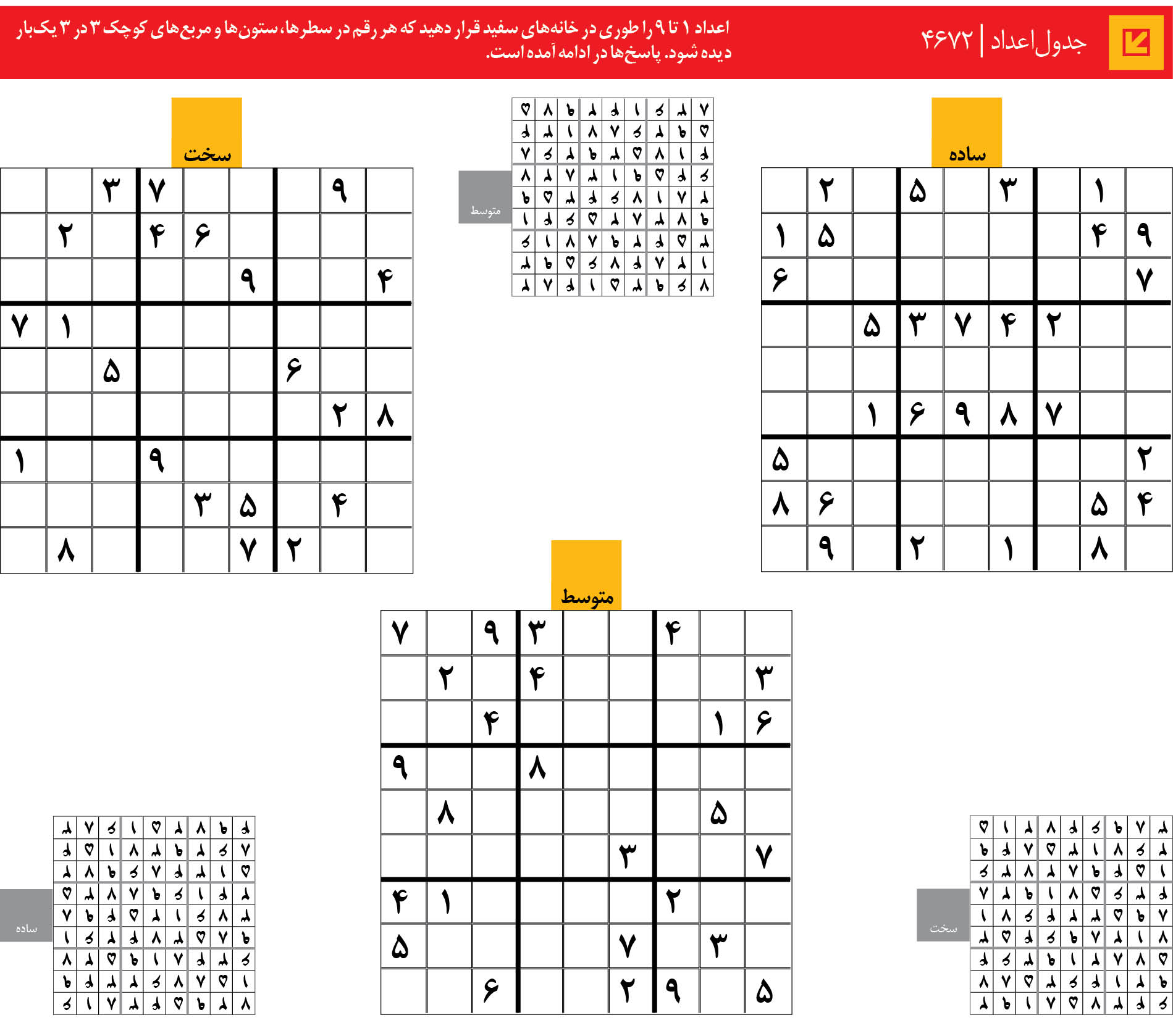 جدول‌اعداد | 4672