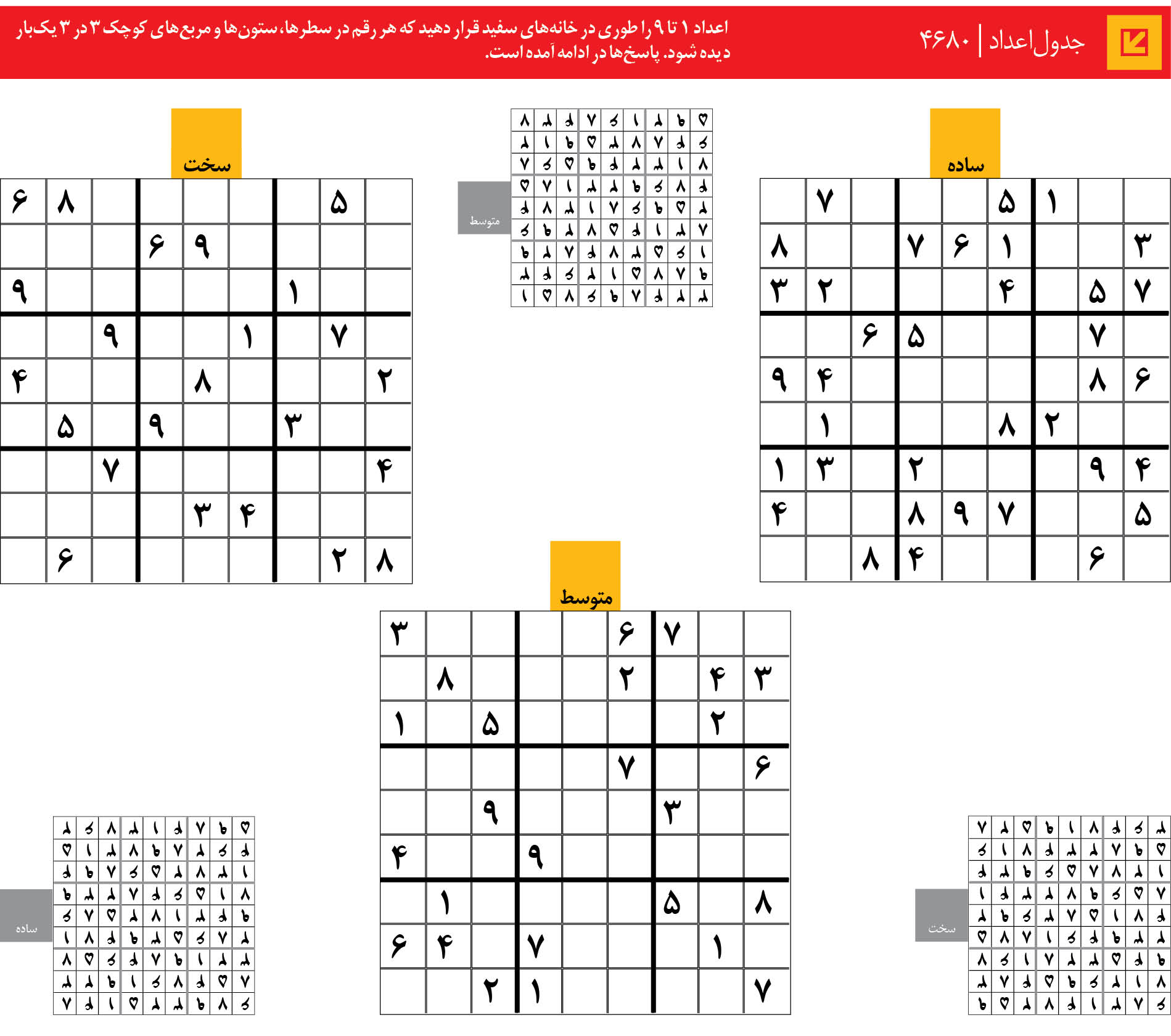 جدول‌اعداد | 4680