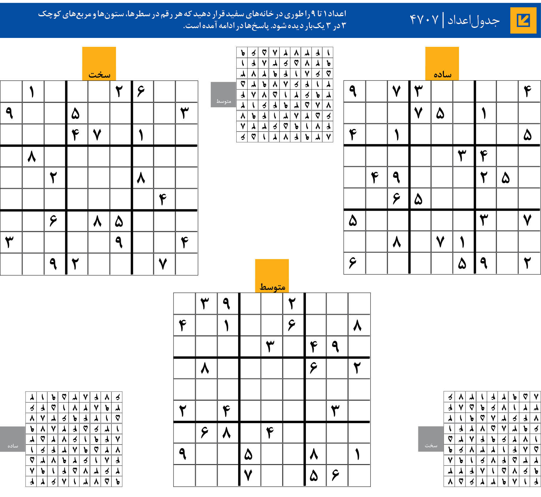جدول‌اعداد | 4707