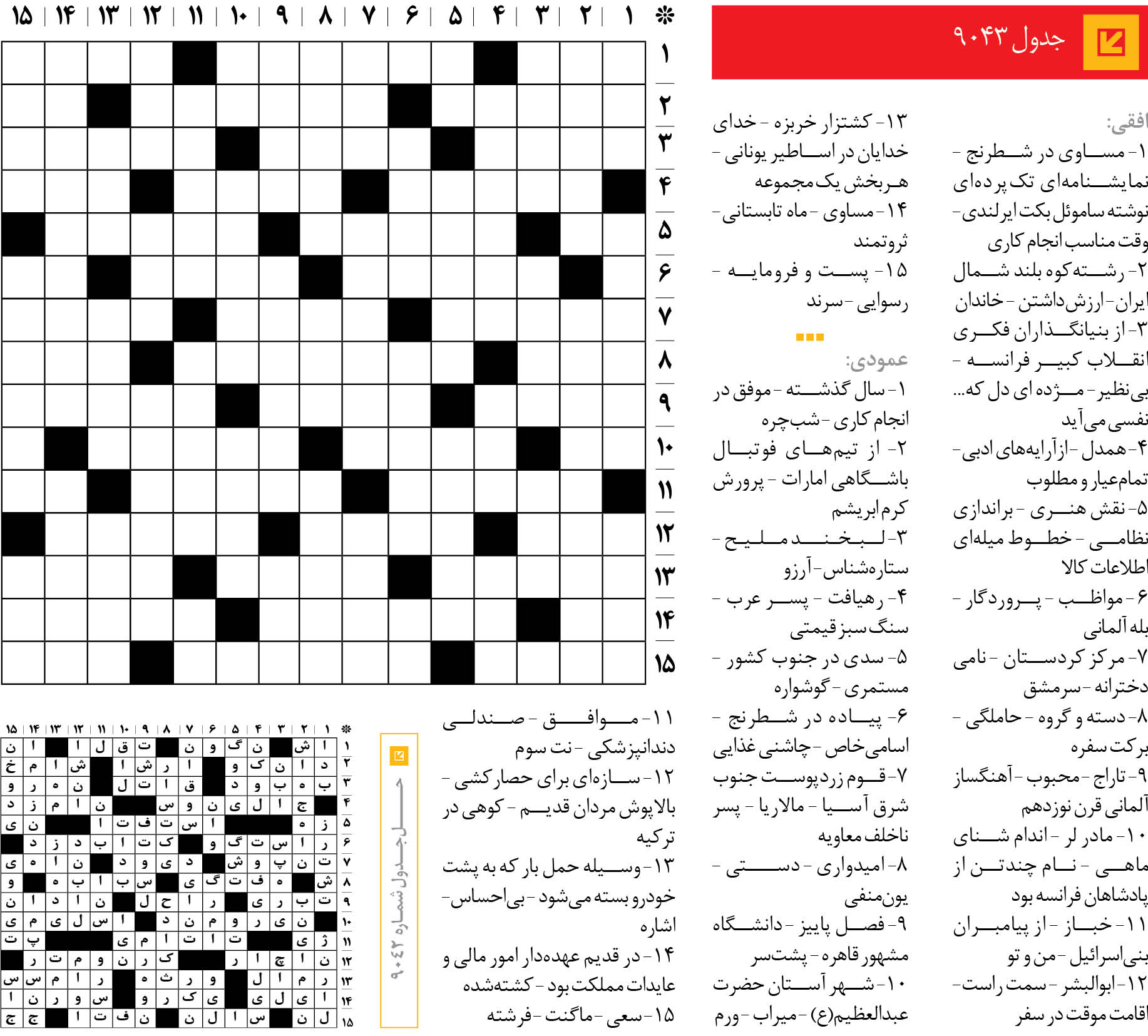 جد‌‌ول 9043