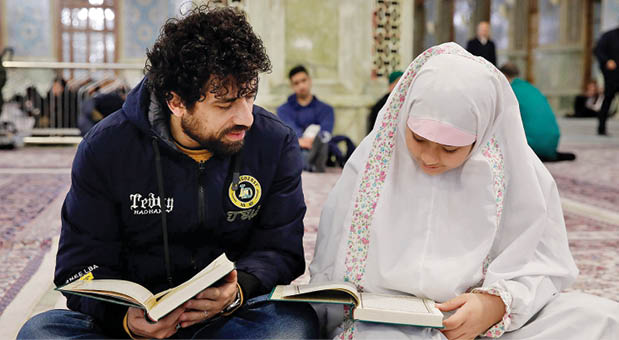 ترتیل‌خوانی قرآن کریم در حرم مطهر رضوی
