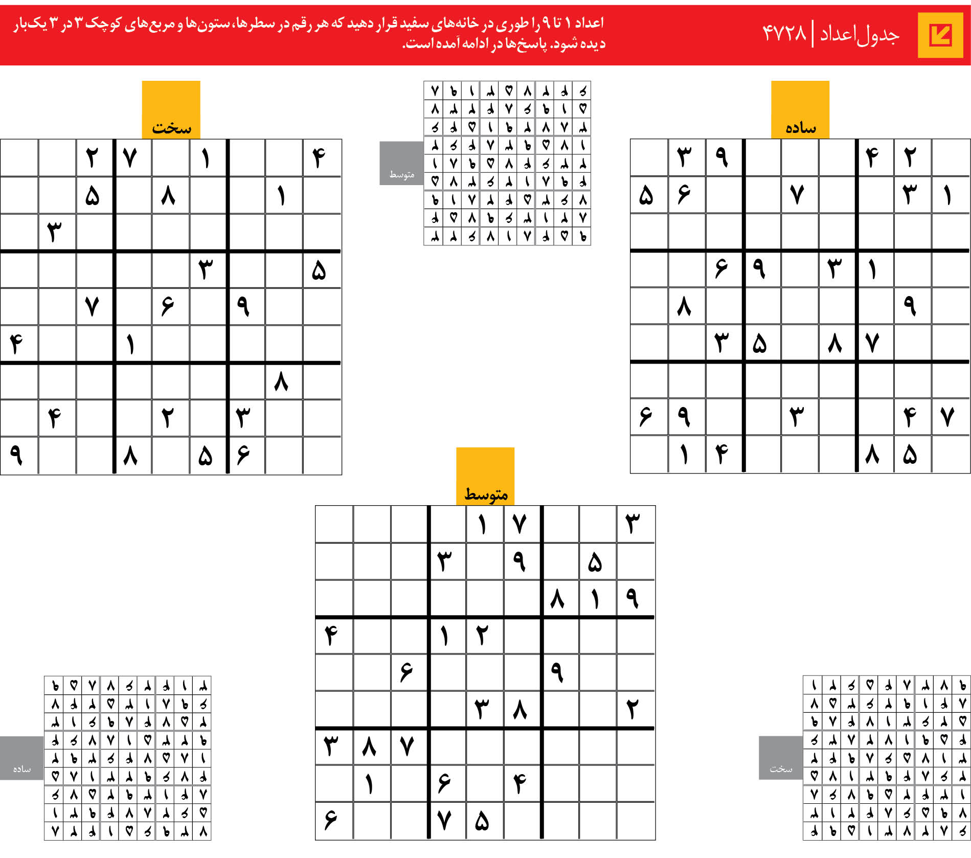 جدول‌اعداد | 4728