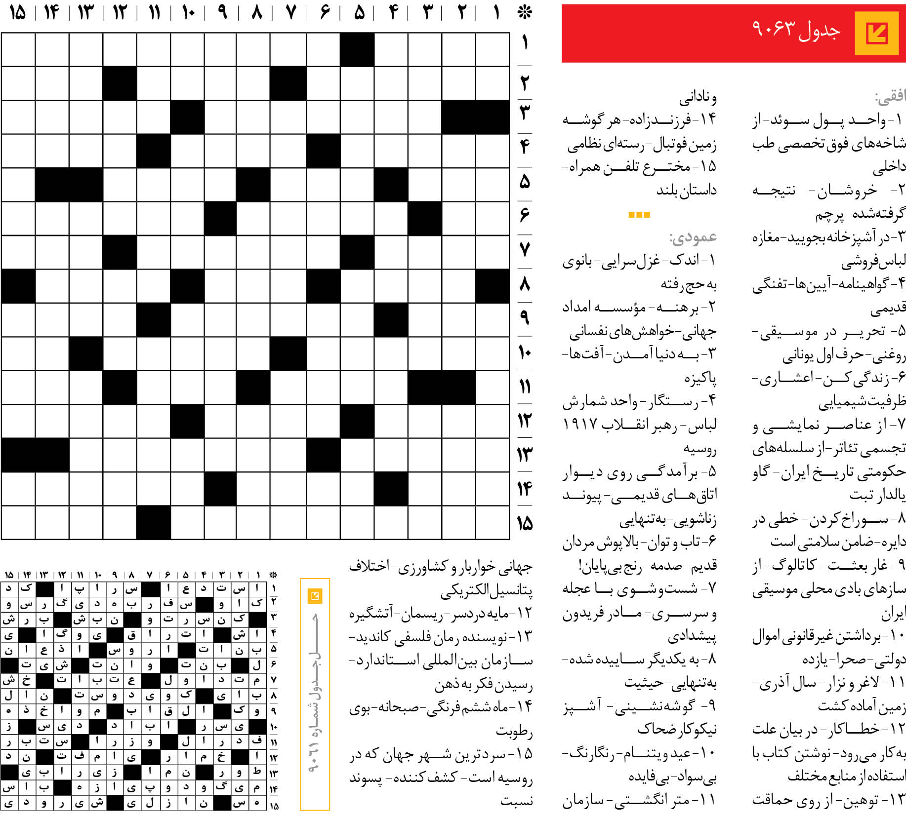 جد‌‌ول 9063