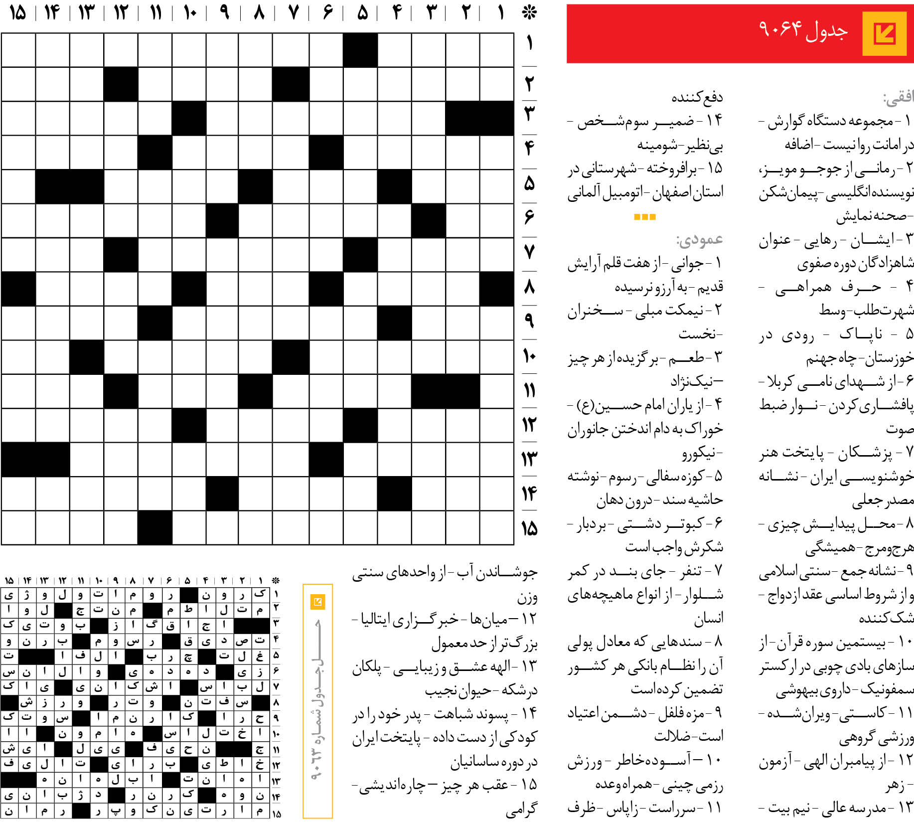 جد‌‌ول 9064