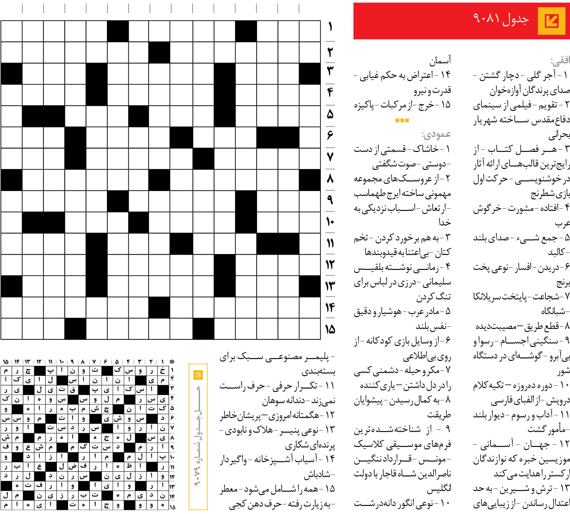جد‌‌ول 9081