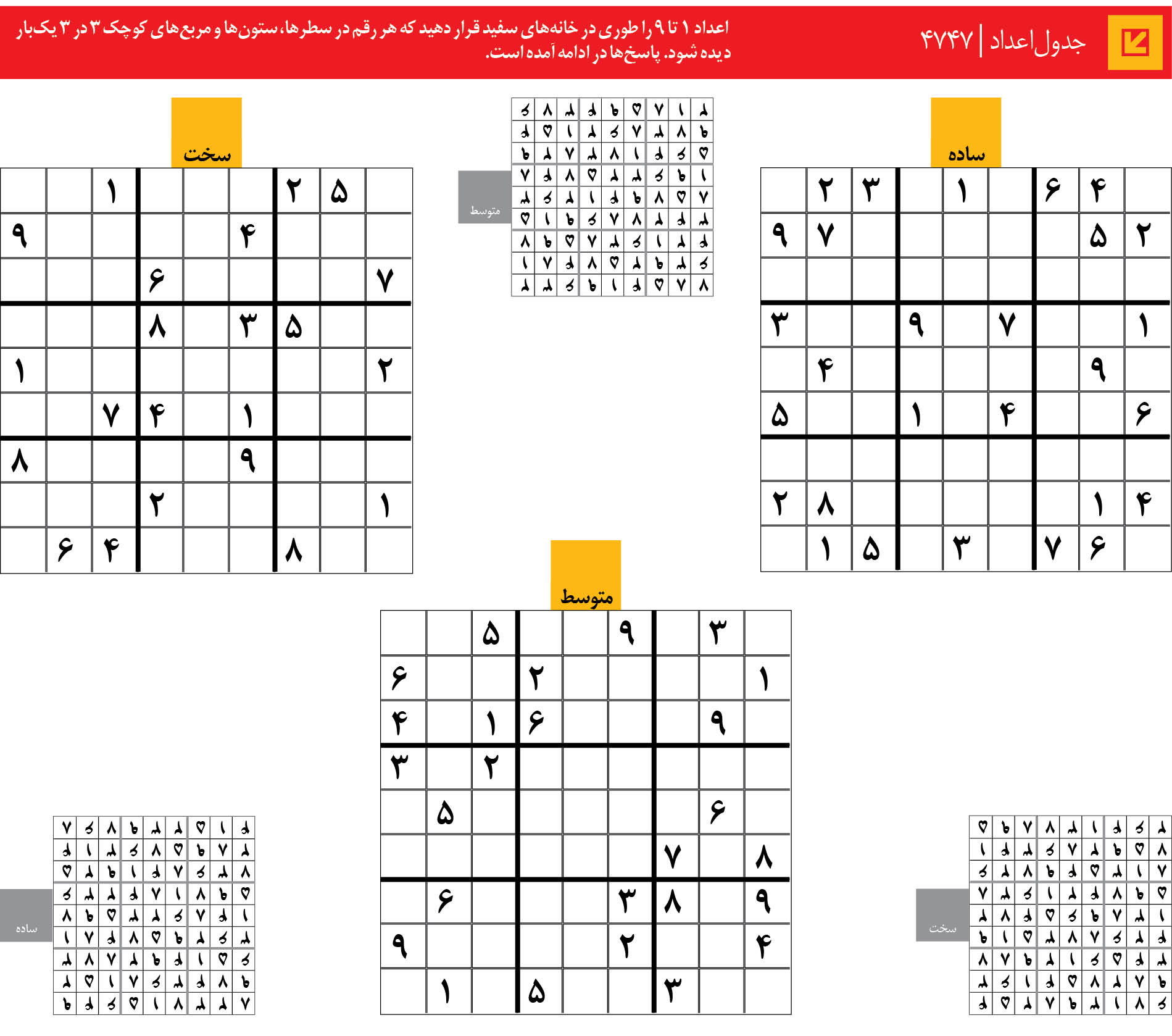 جدول‌اعداد | 4747